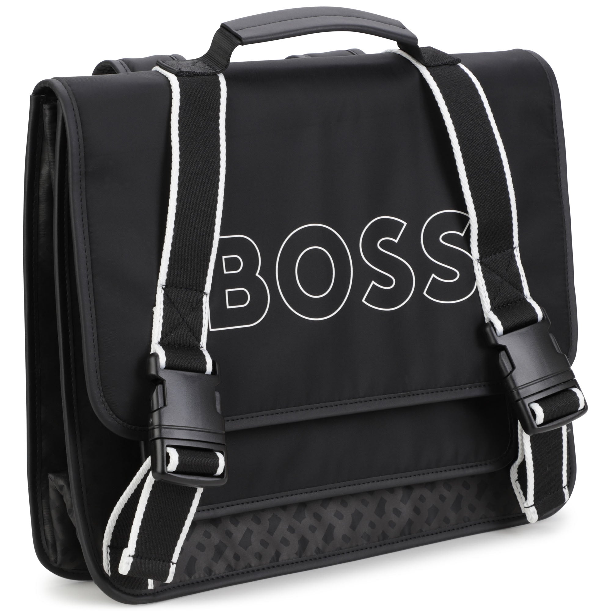 Boys Black Logo Backpack