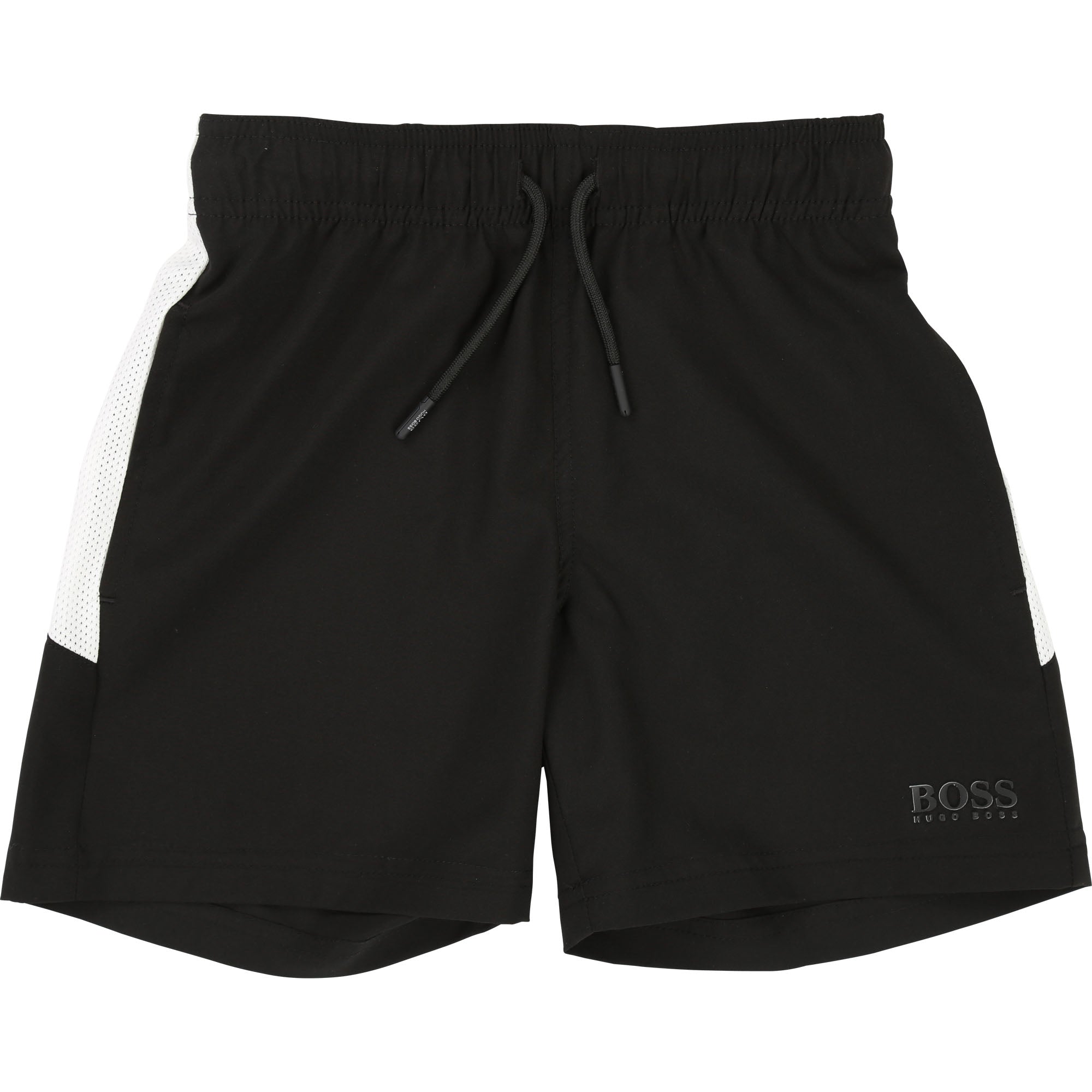Boys Black & White Shorts