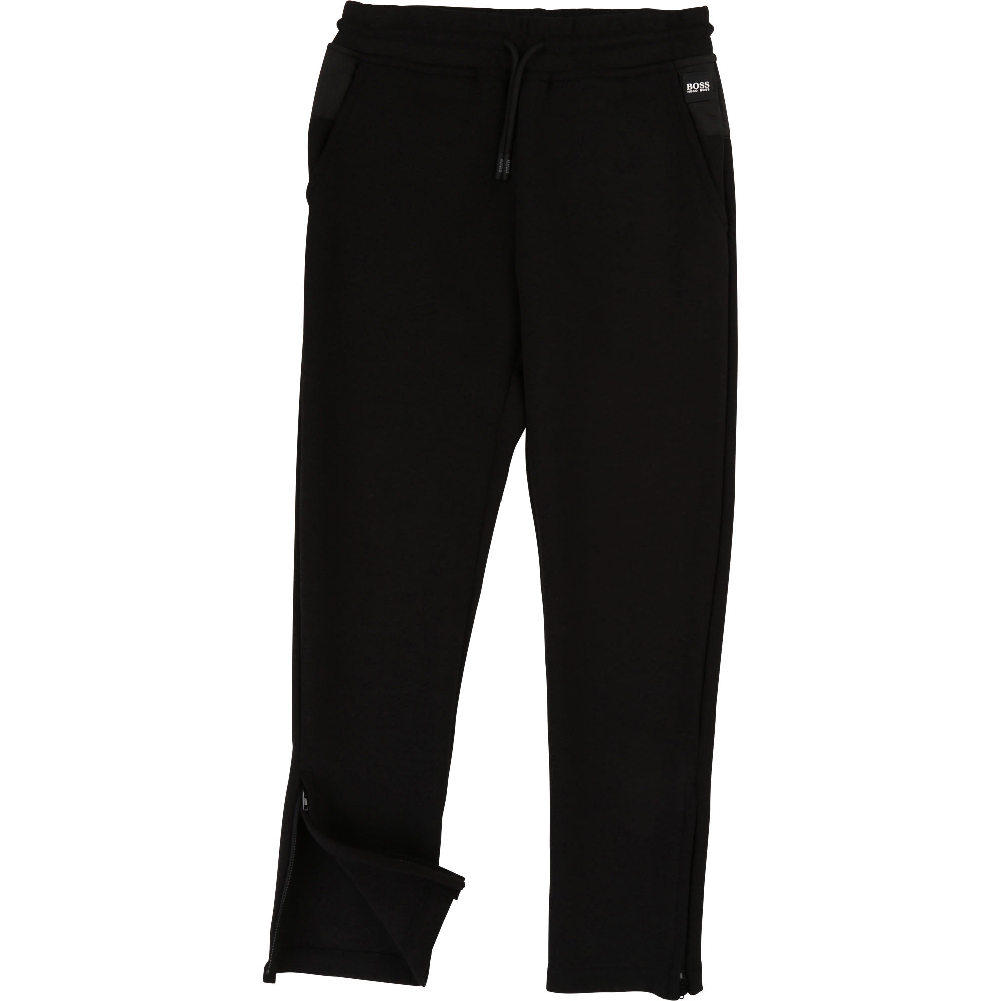 Boys Black Cotton Trousers