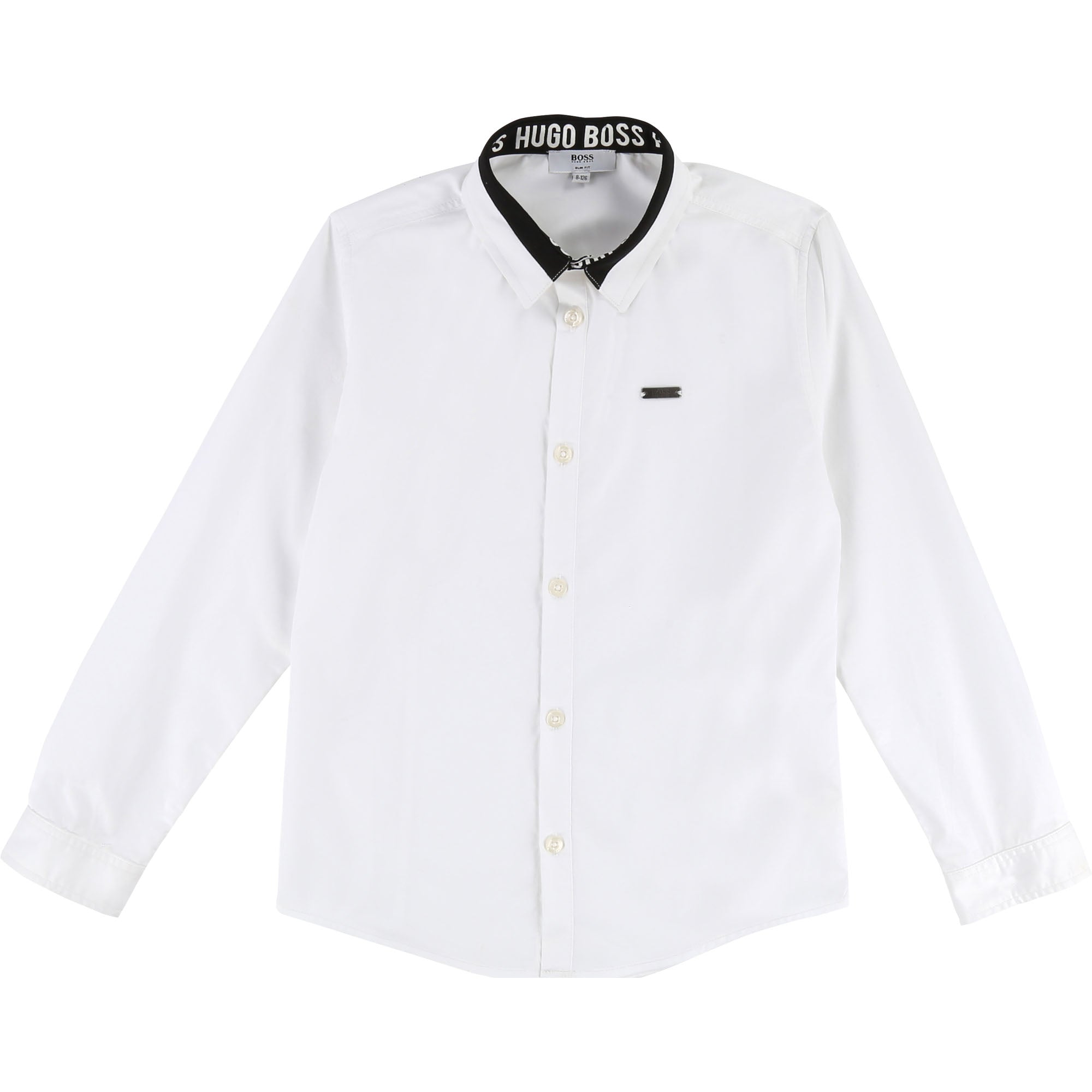Boys White Cotton Polo Shirt