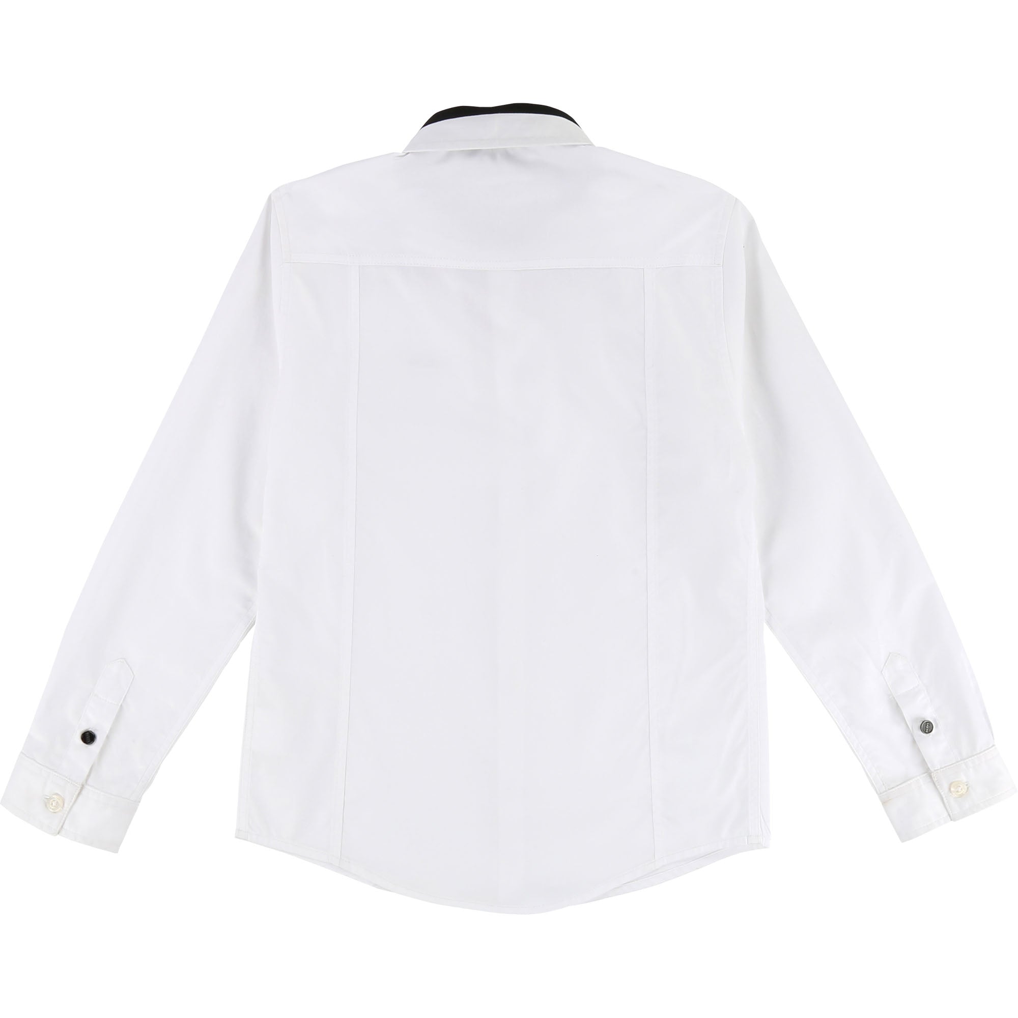 Boys White Cotton Polo Shirt