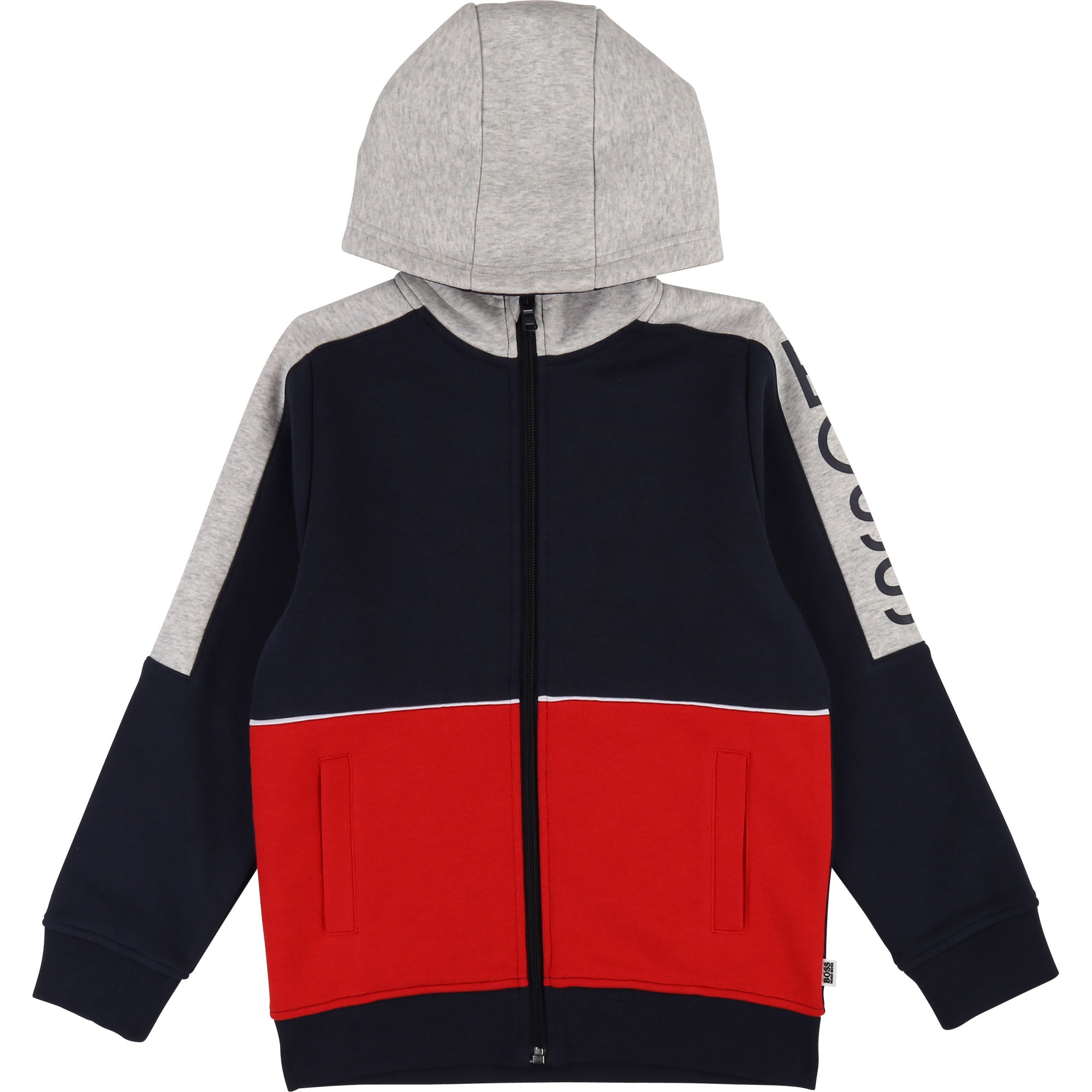 Boys Navy Hooded Coat