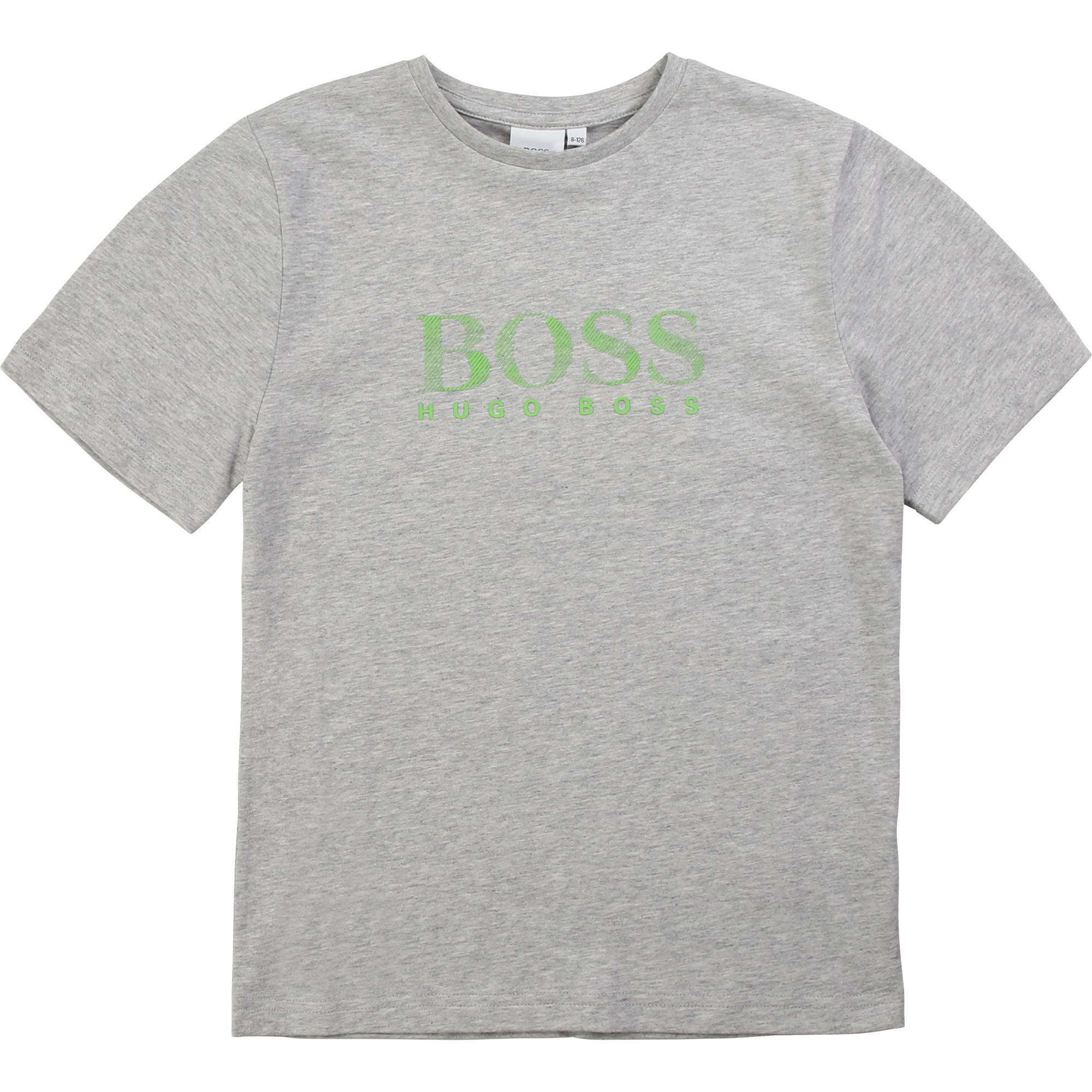 Boys Grey Logo Cotton T-shirt