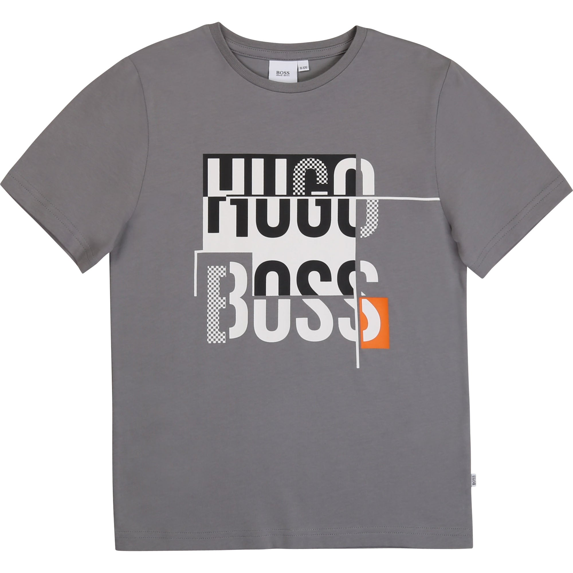 Boys Grey Cotton T-Shirt