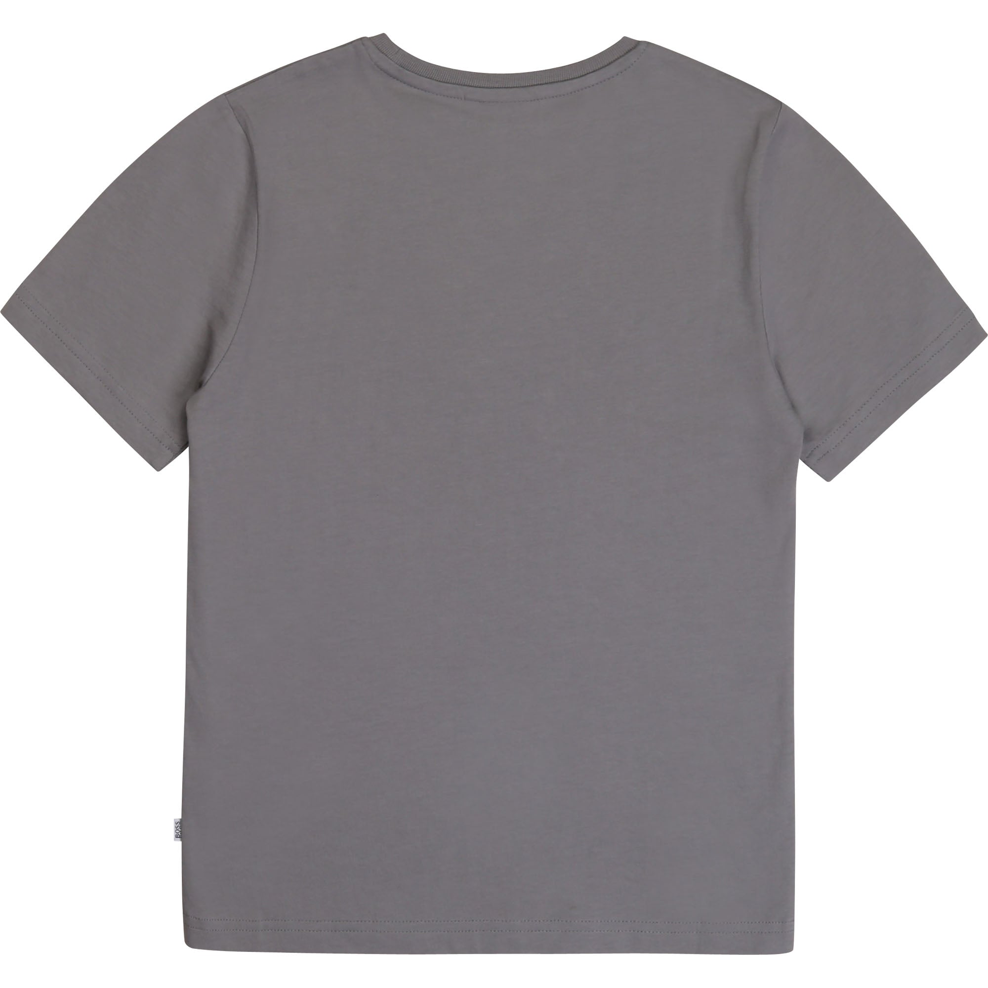 Boys Grey Cotton T-Shirt
