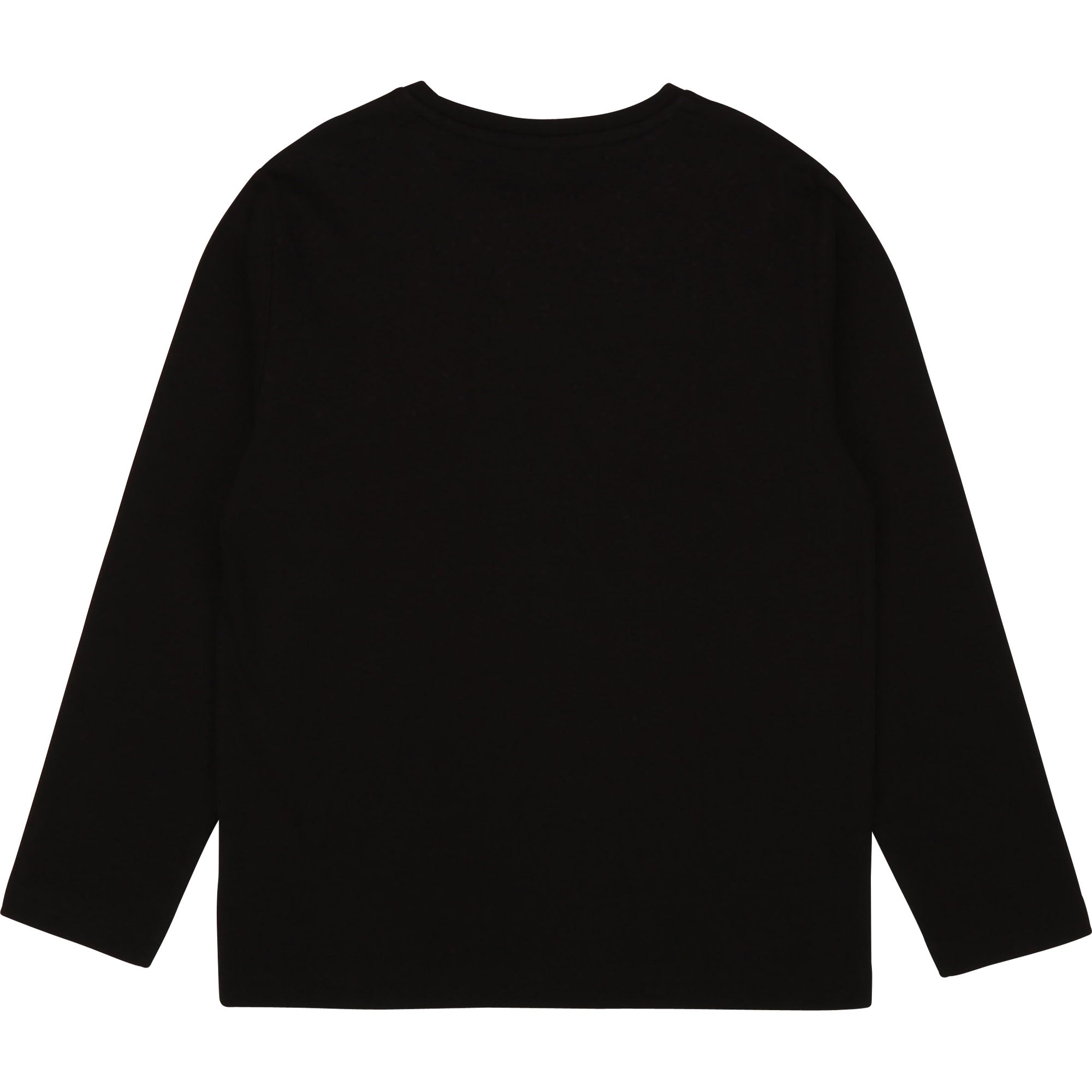 Boys Black Logo Cotton T-Shirt