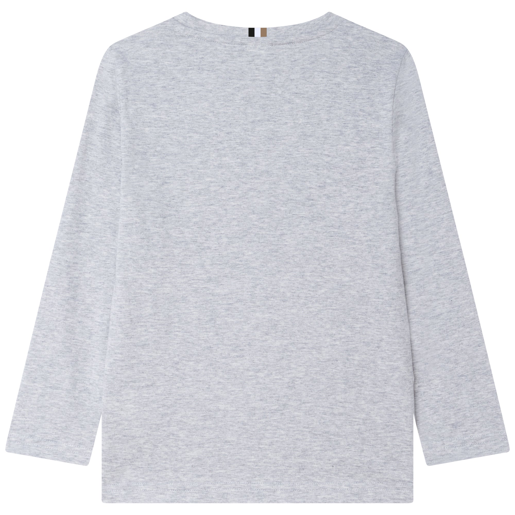 Boys Grey Printed Cotton T-Shirt