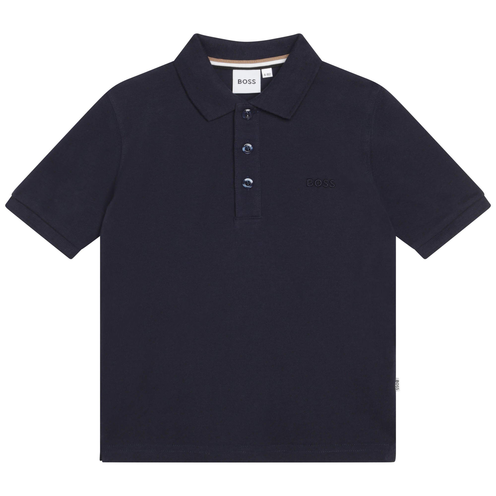 Boys Blue Cotton Polo Shirt