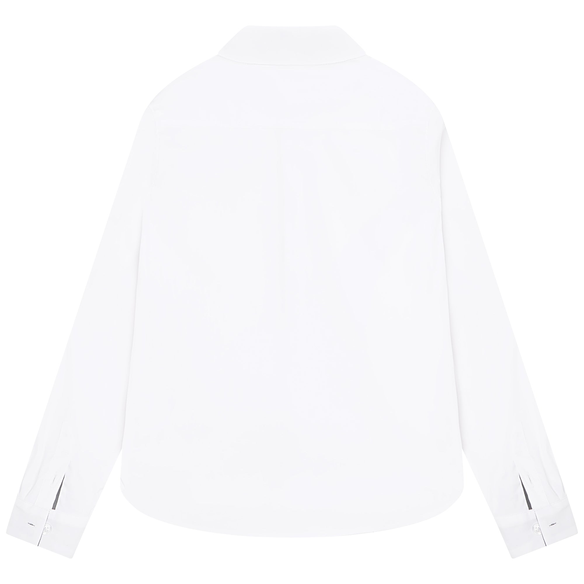 Boys White Cotton Shirt