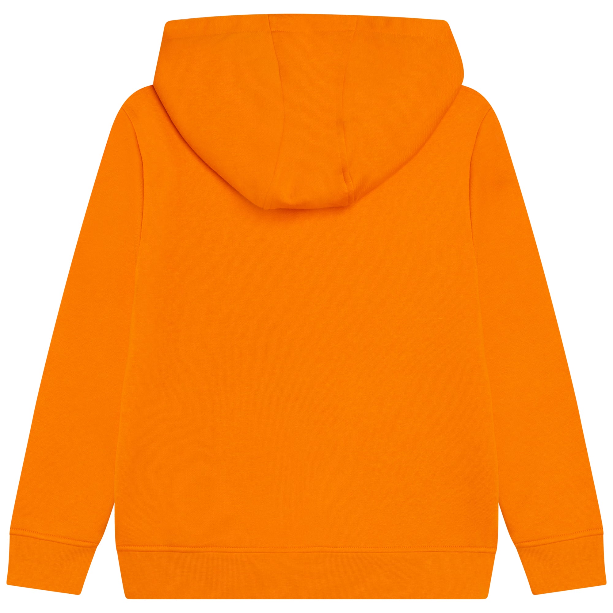 Boys Orange Hooded Cotton Sweatshirt
