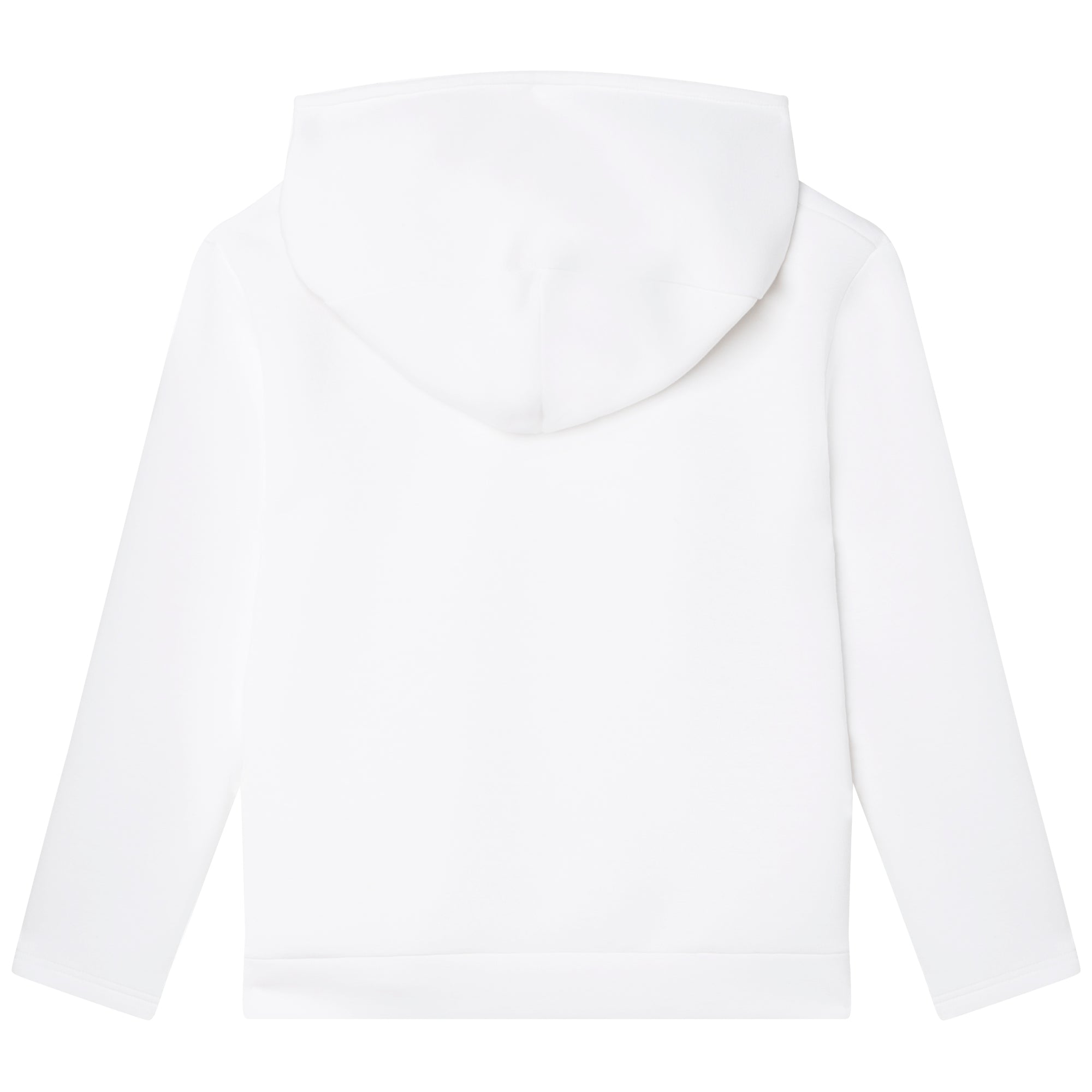 Boys White Logo Hooded Sweatshirt