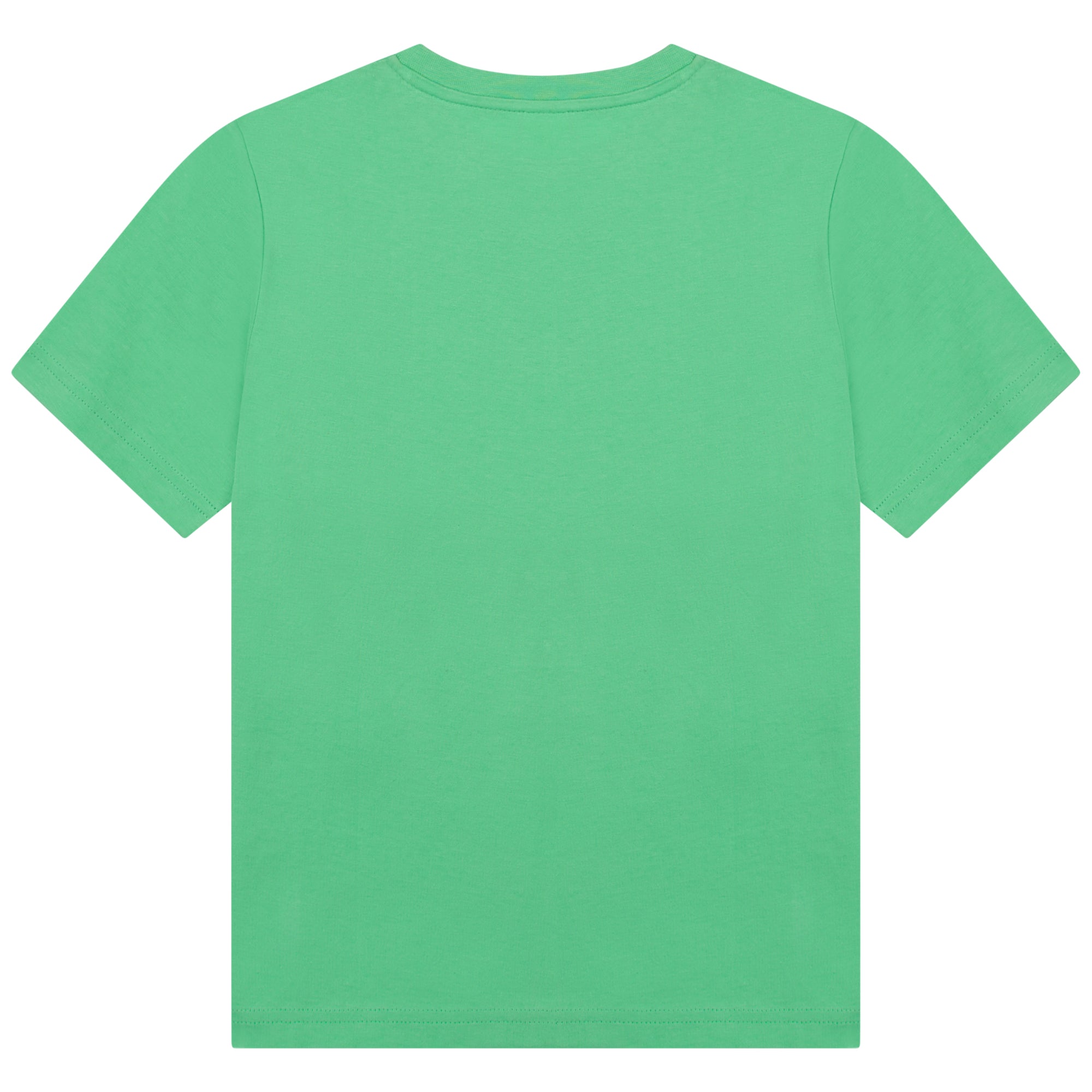 Boys & Girls Green Logo Cotton T-Shirt