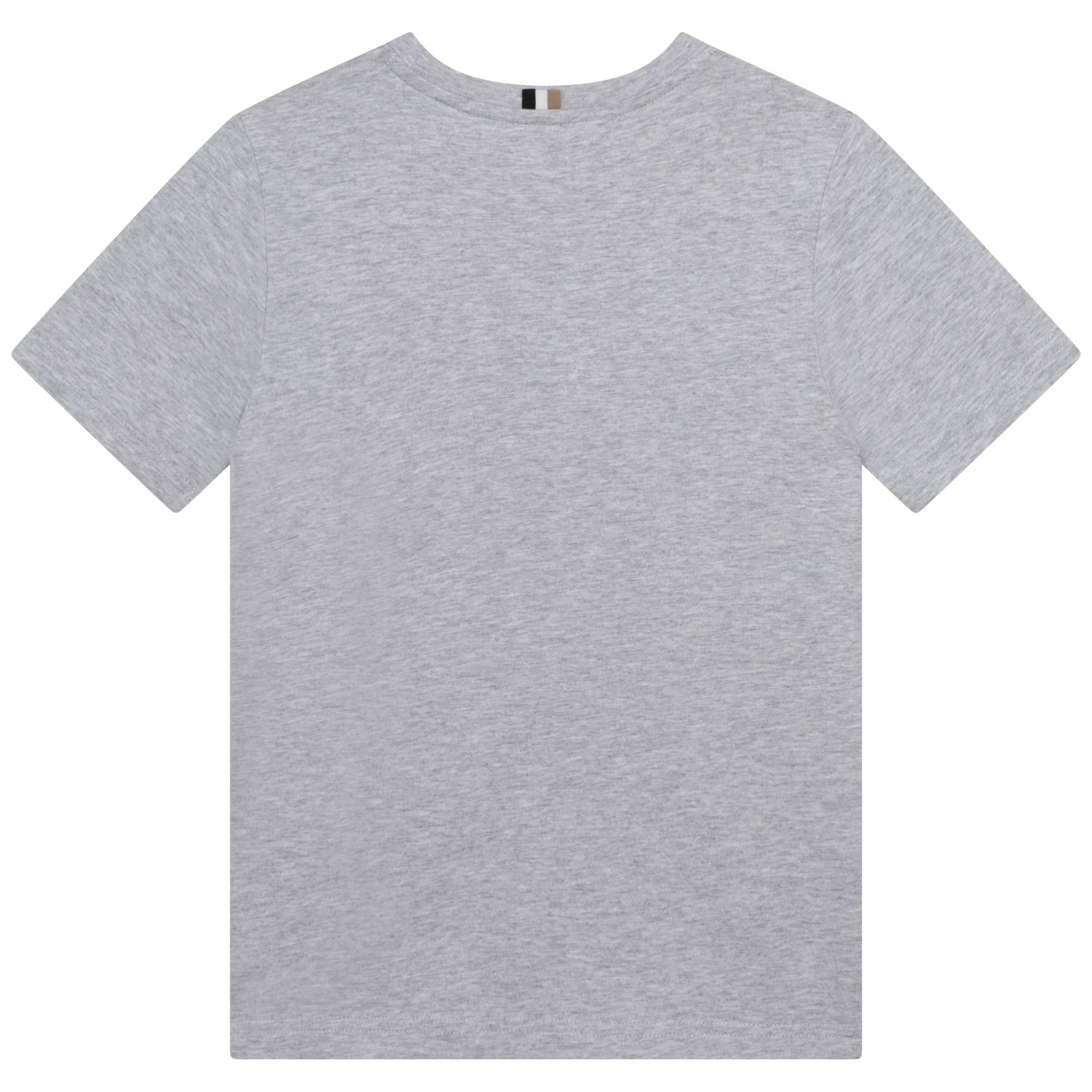 Boys Grey Logo Cotton T-Shirt