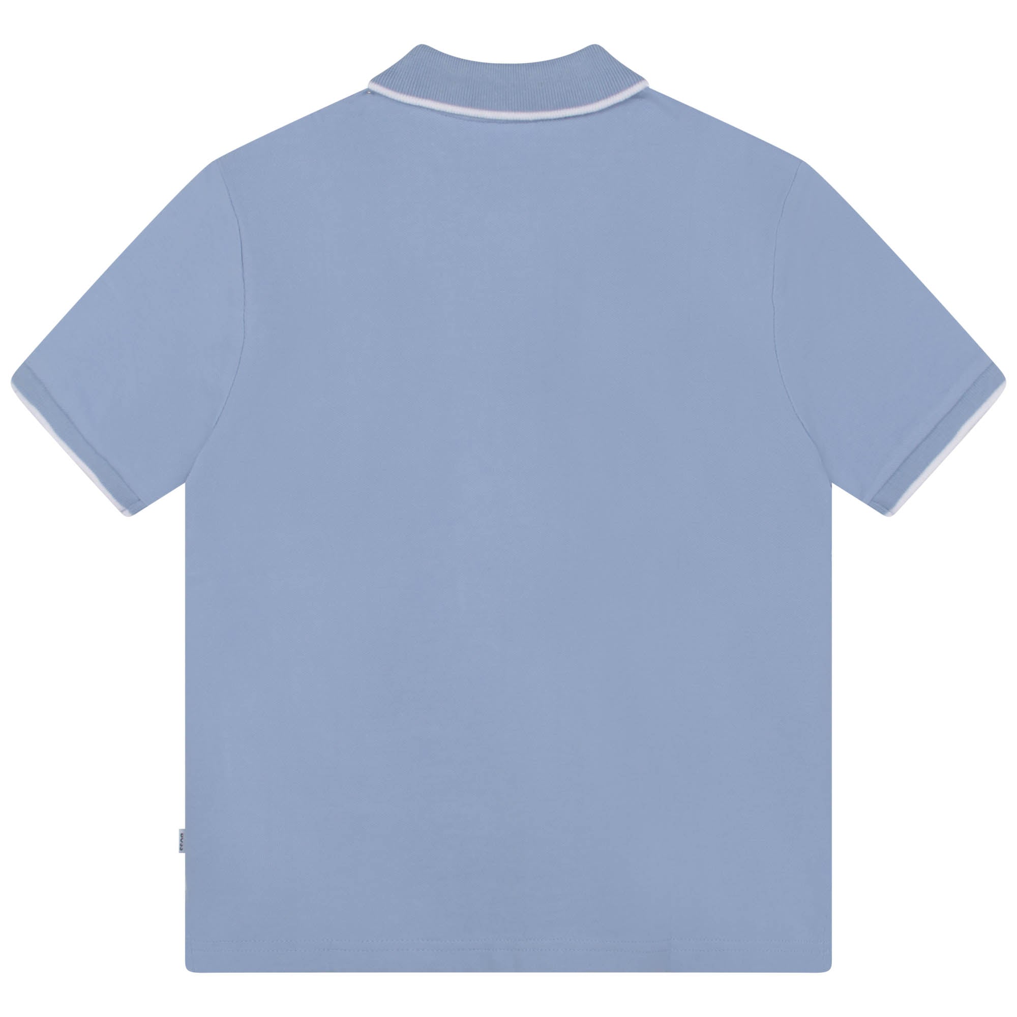 Boys Light Blue Cotton Polo Shirt