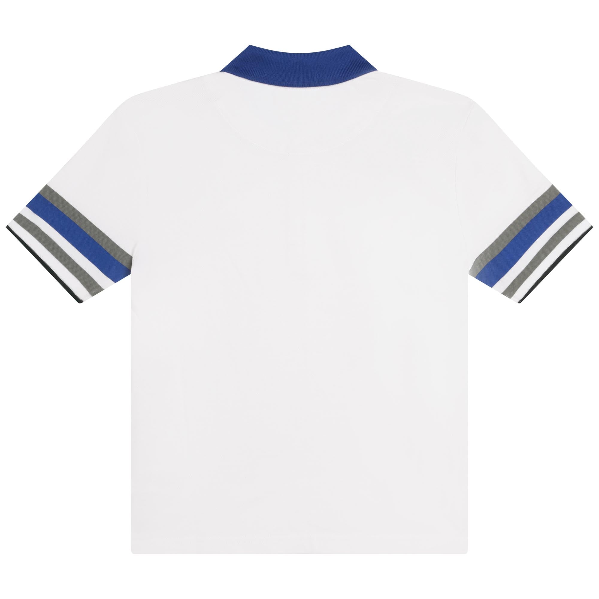 Boys White Cotton Polo Shirt