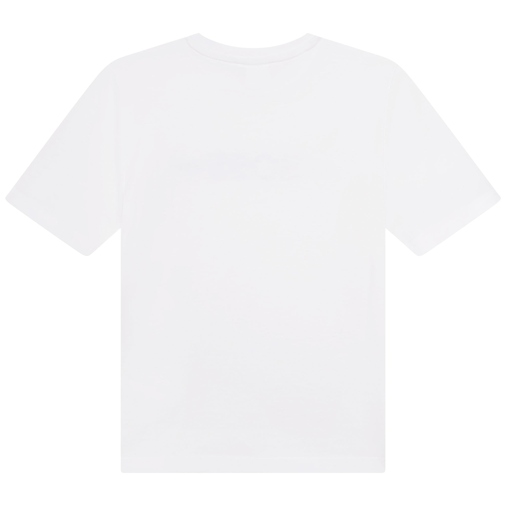Boys White Logo Cotton T-Shirt