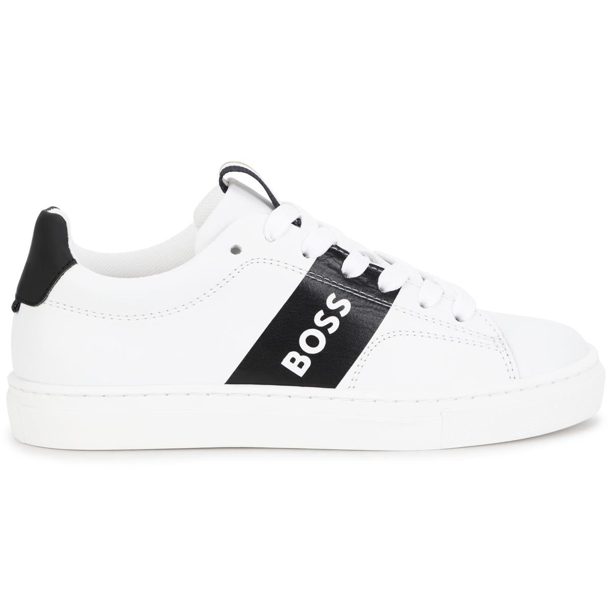 Boys White Logo Shoes