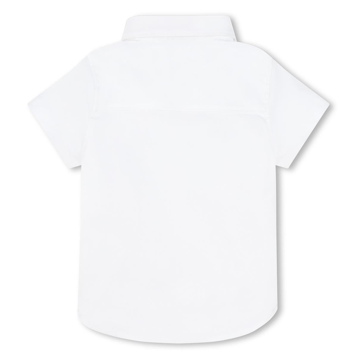 Baby Girls White Cotton Shirt