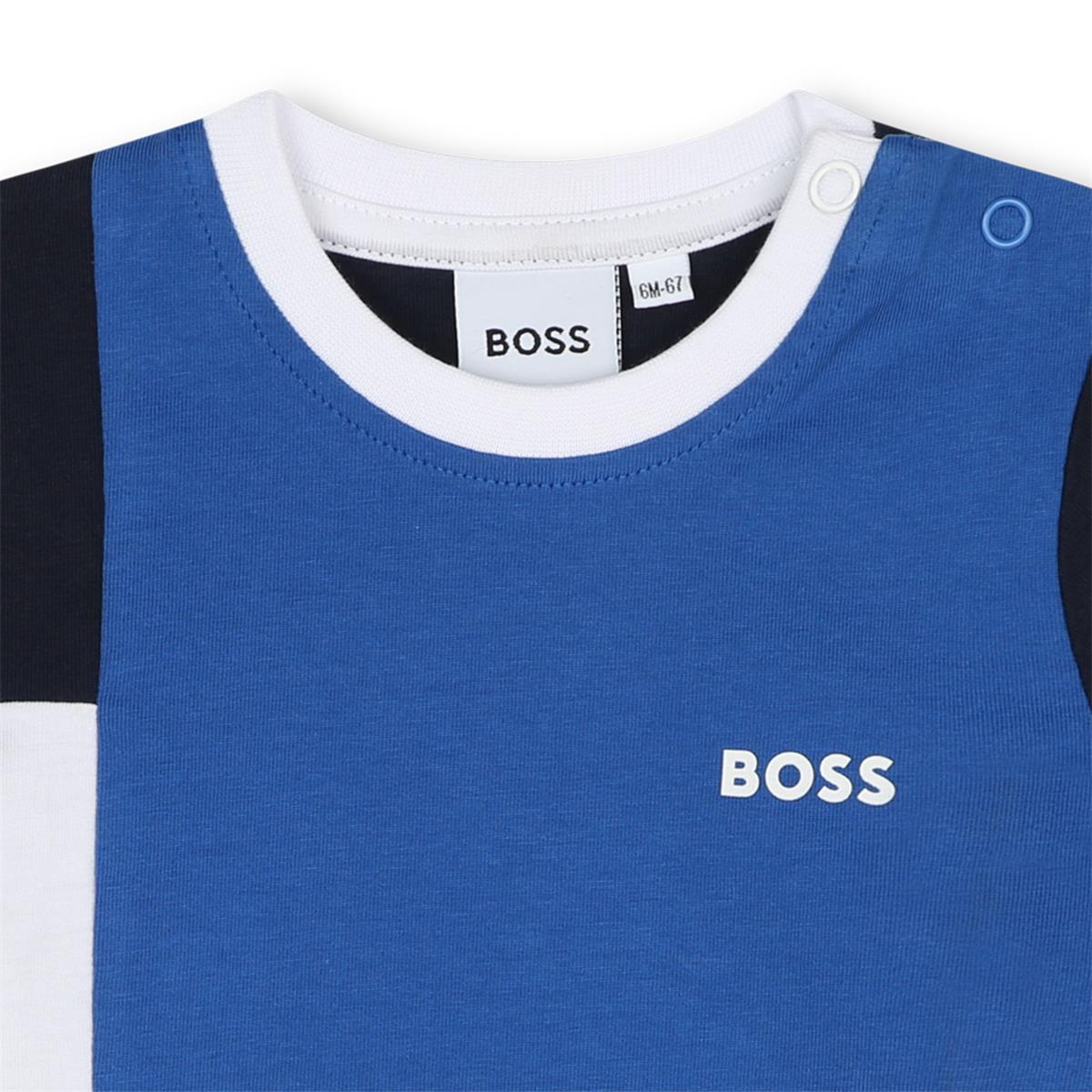 Baby Boys Blue Cotton T-Shirt