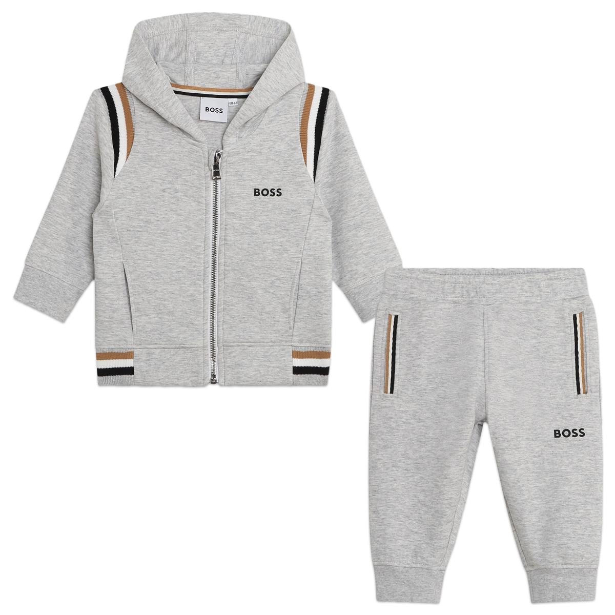 Baby Boys Grey Cotton Set
