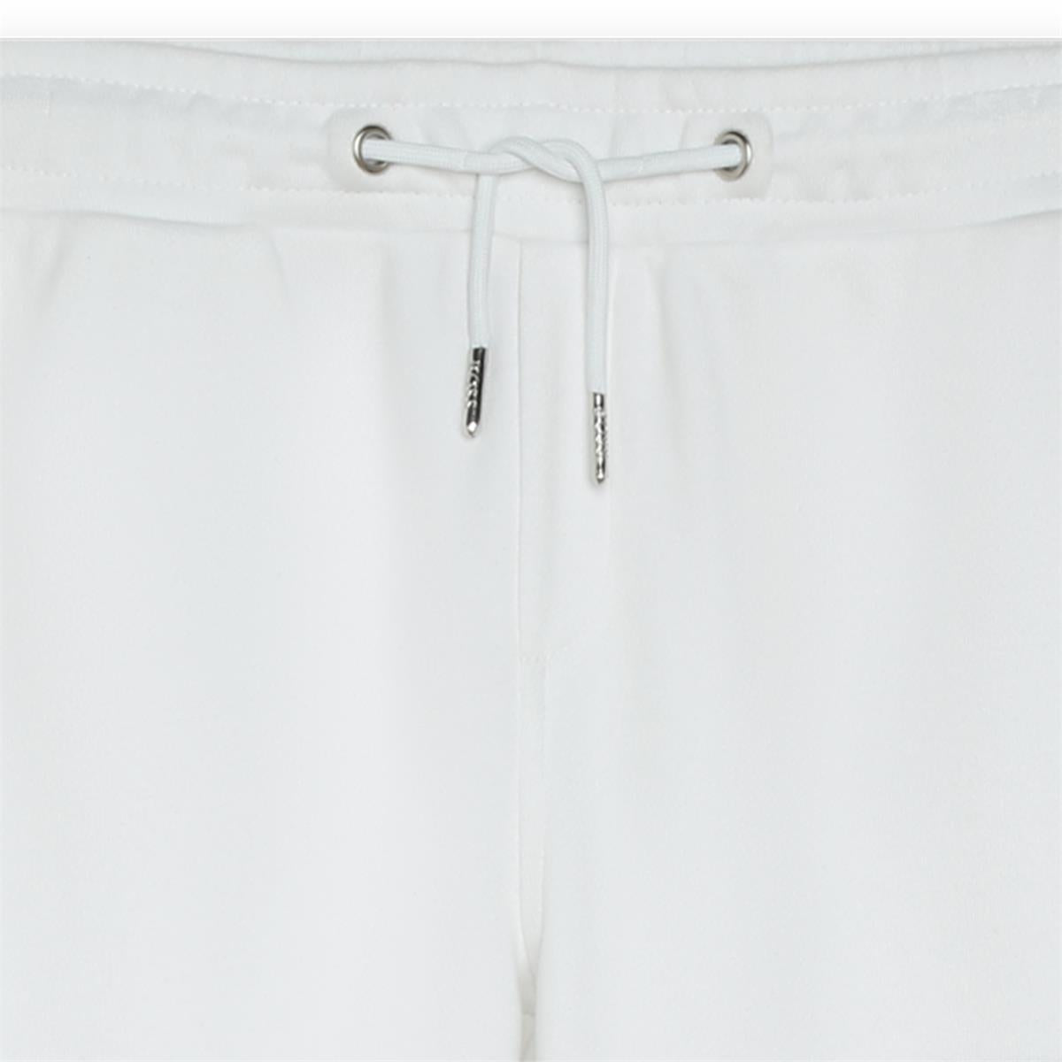 Girls White Cotton Trousers
