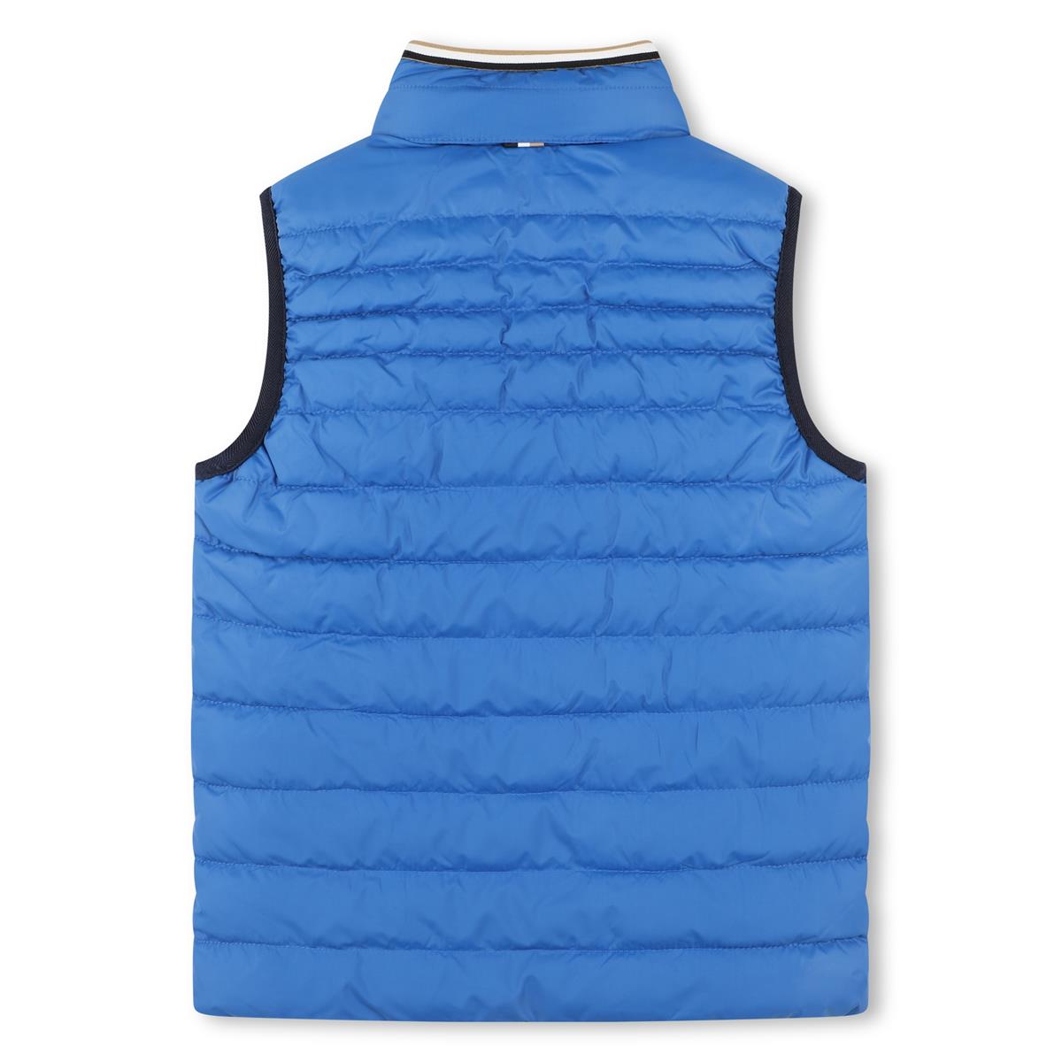 Boys Blue Reversible Padded Gilet