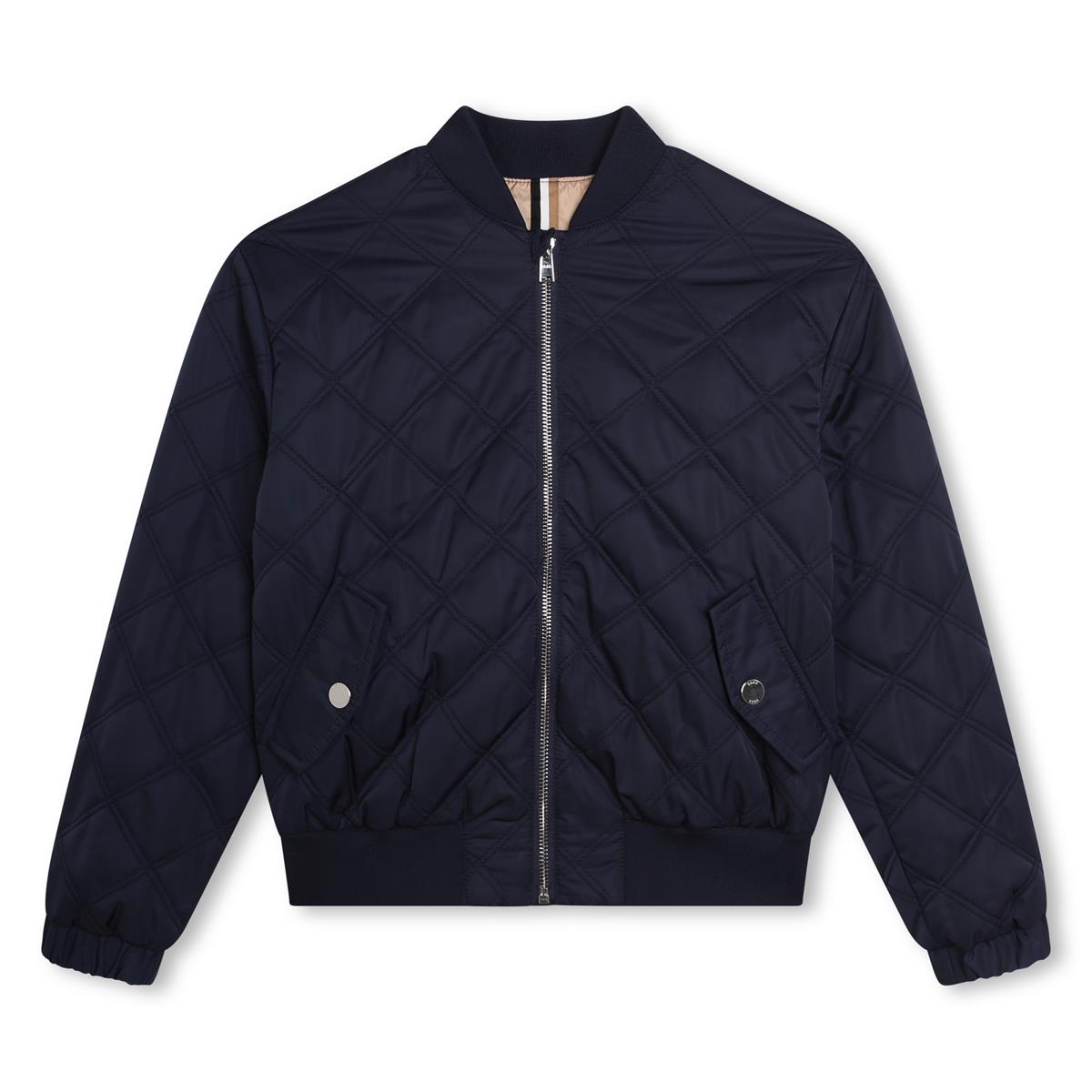 Boys Navy Zip-Up Jacket