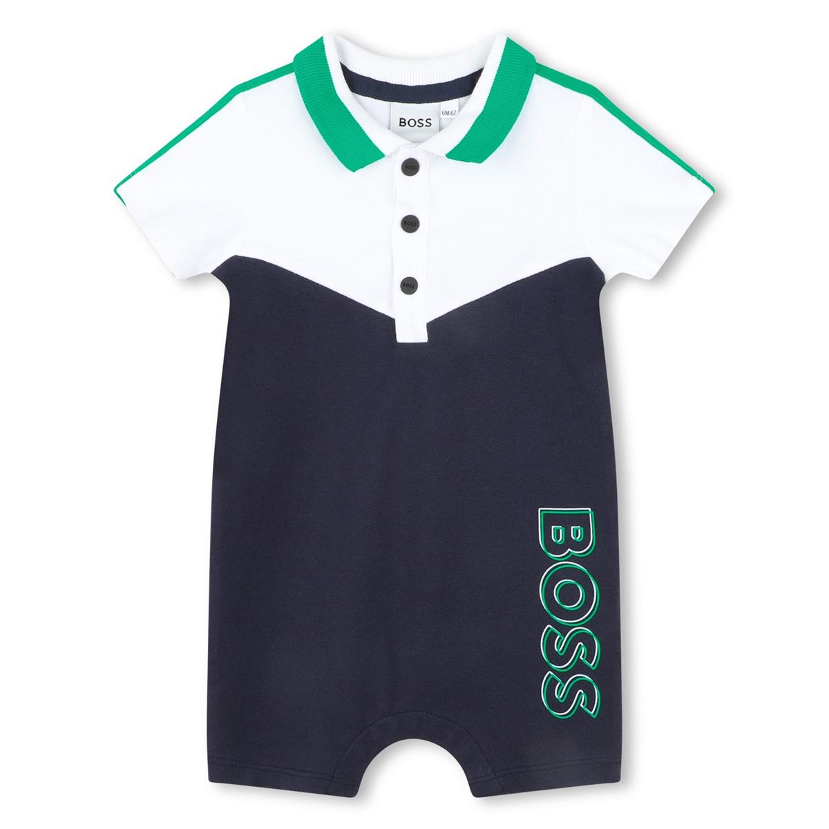 Baby Boys White Babysuit