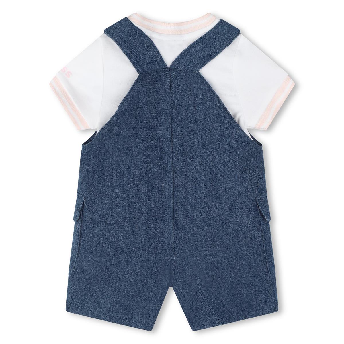 Baby Girls Blue Cotton Set