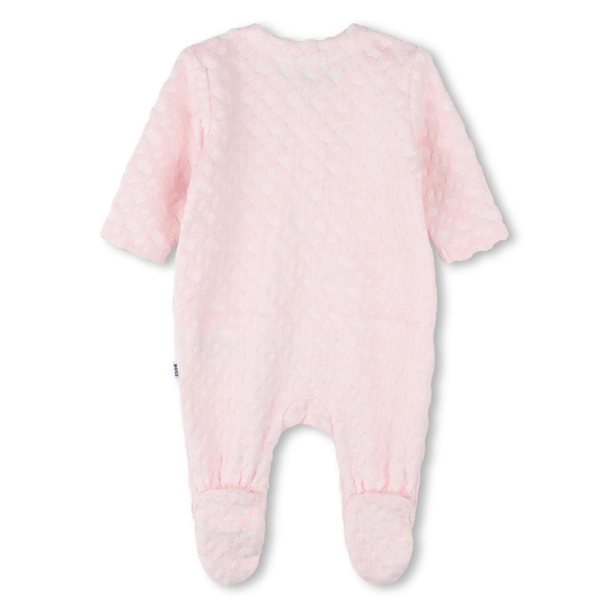 Baby Girls Pink Cotton Babysuit