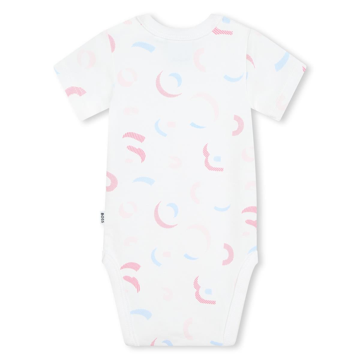 Baby Girls Pink Cotton Babysuit Set(2 Pack)