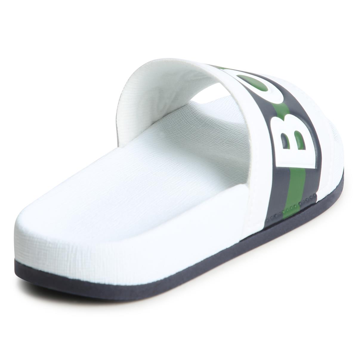 Boys White Slippers