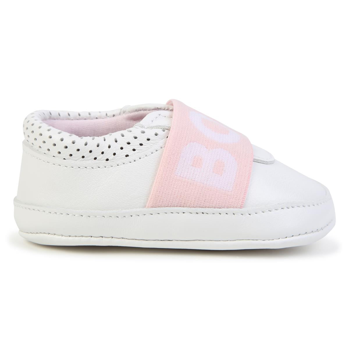 Chaussures plates blanches pour bébés filles
