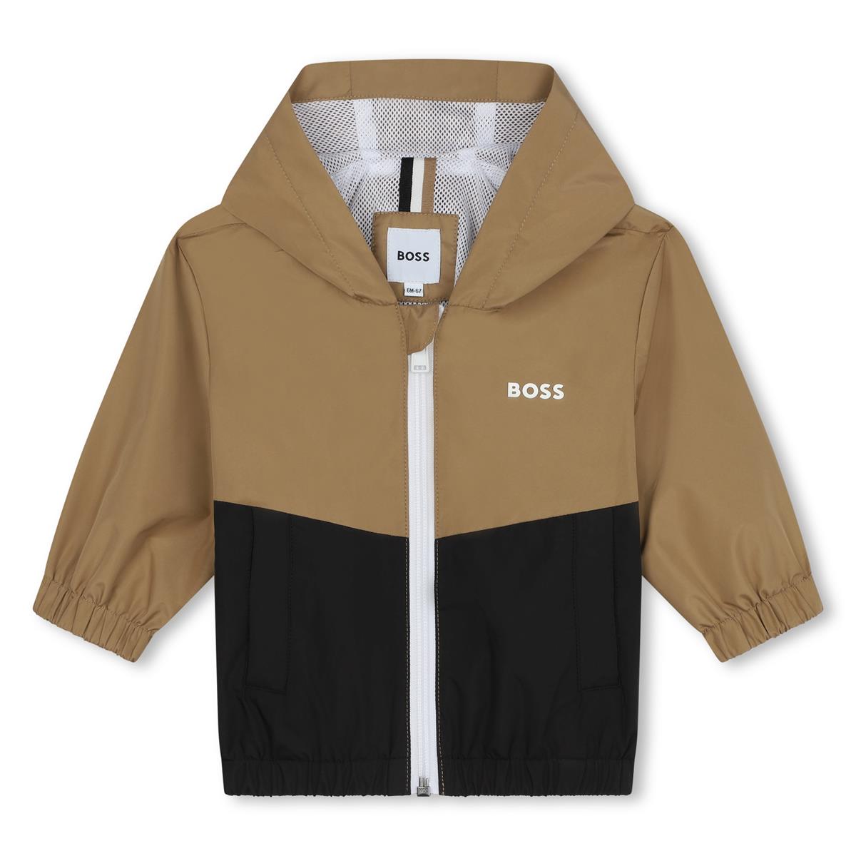 Baby Boys Camel Zip-Up Jacket