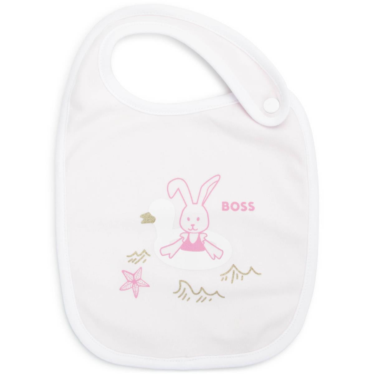 Baby Girls White Bib(3 Pack)
