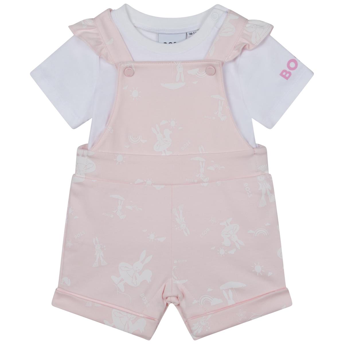 Baby Girls Pink Cotton Set
