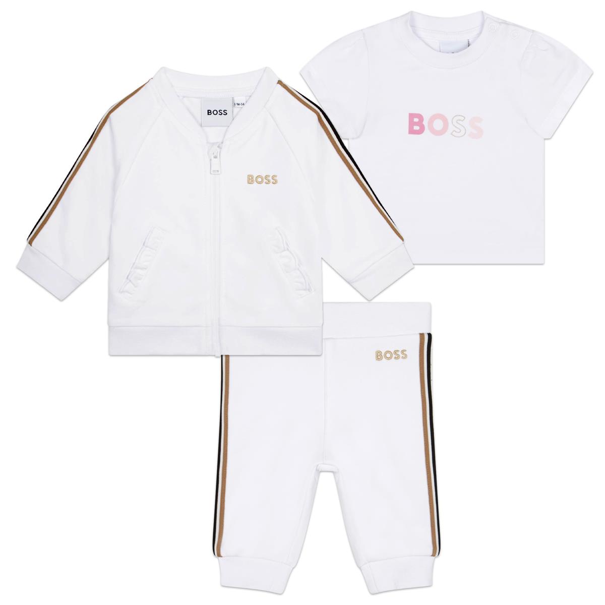 Baby Girls White Cotton Set