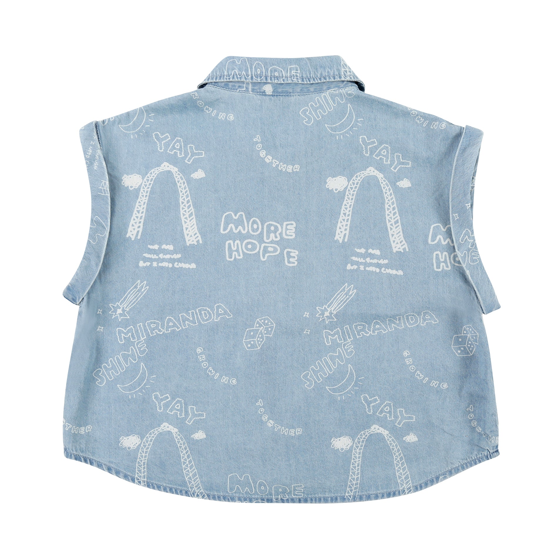 Boys & Girls Blue Denim Vest