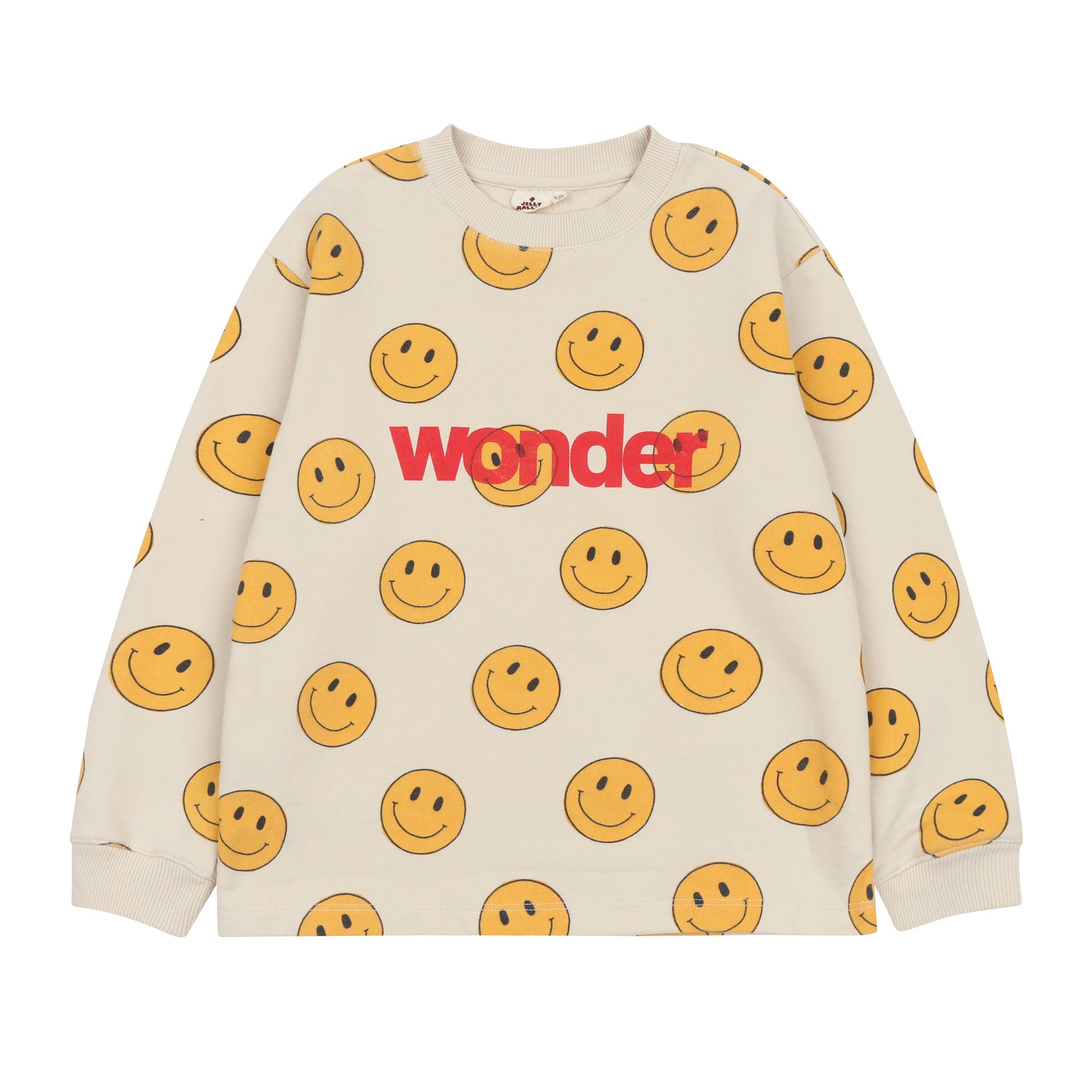 Boys & Girls Beige Smile Cotton T-Shirt