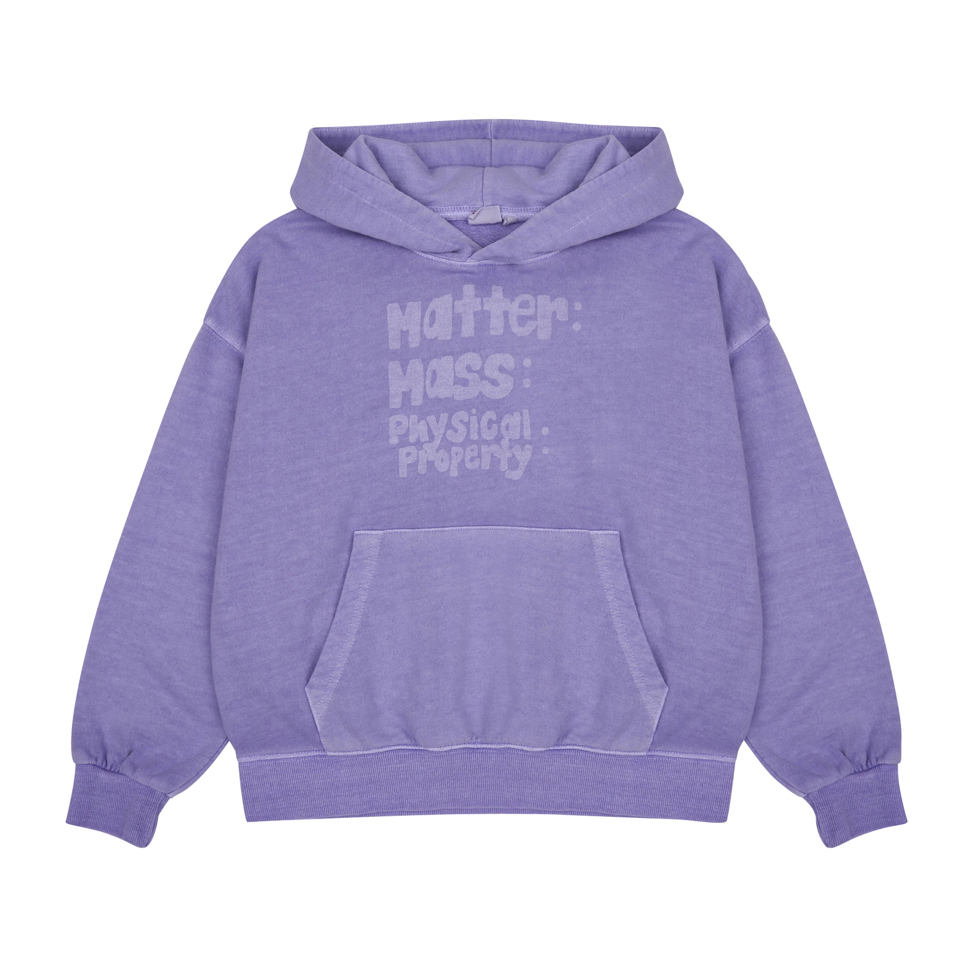 Boys & Girls Purple Hooded Cotton Sweatshirt