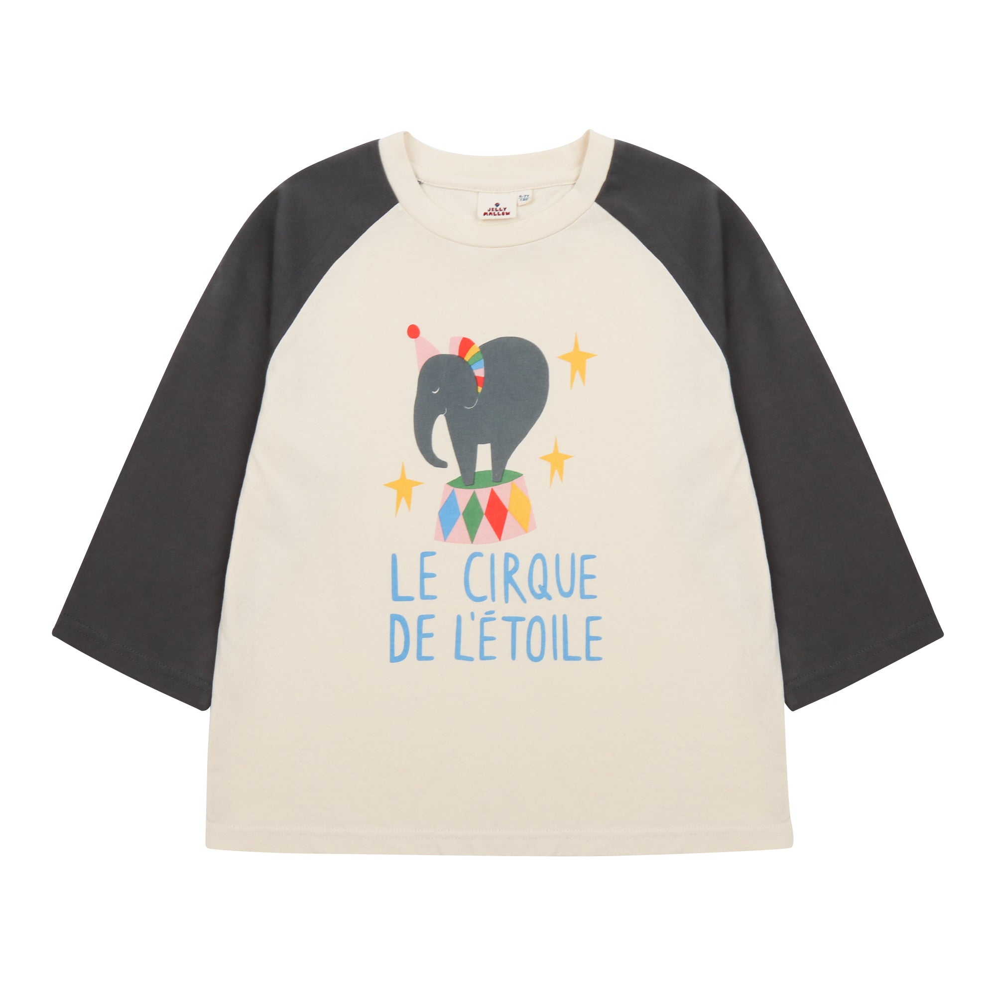 Boys & Girls Dark Grey Printed Cotton T-Shirt