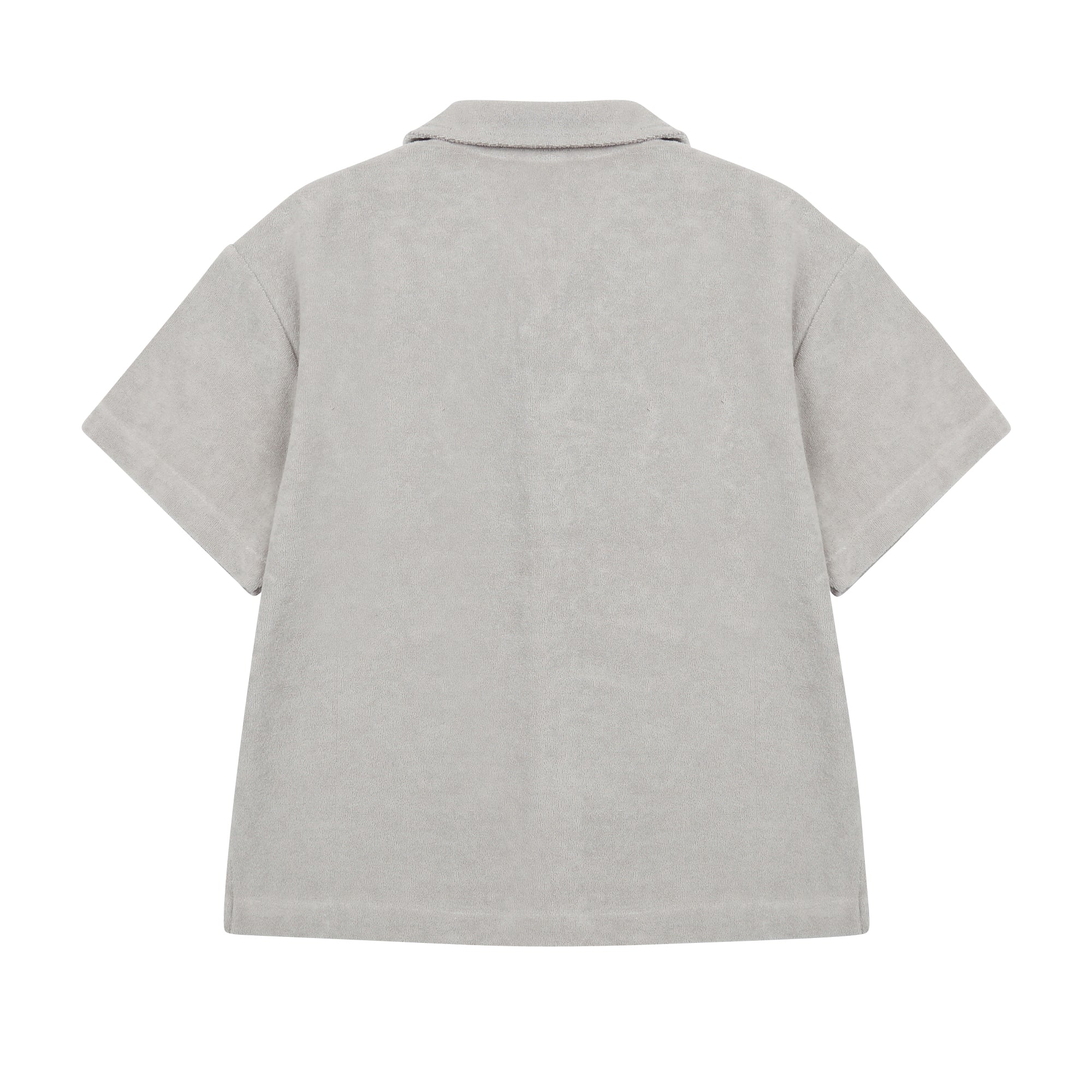 Boys & Girls Grey Cotton Shirt