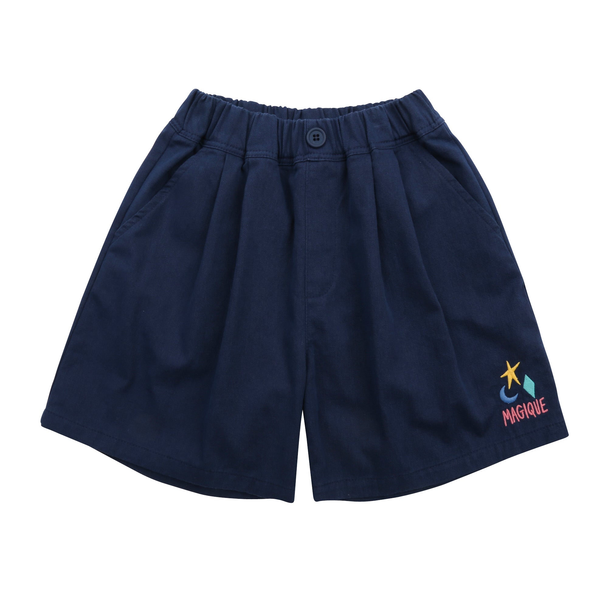Boys & Girls Navy Cotton Shorts