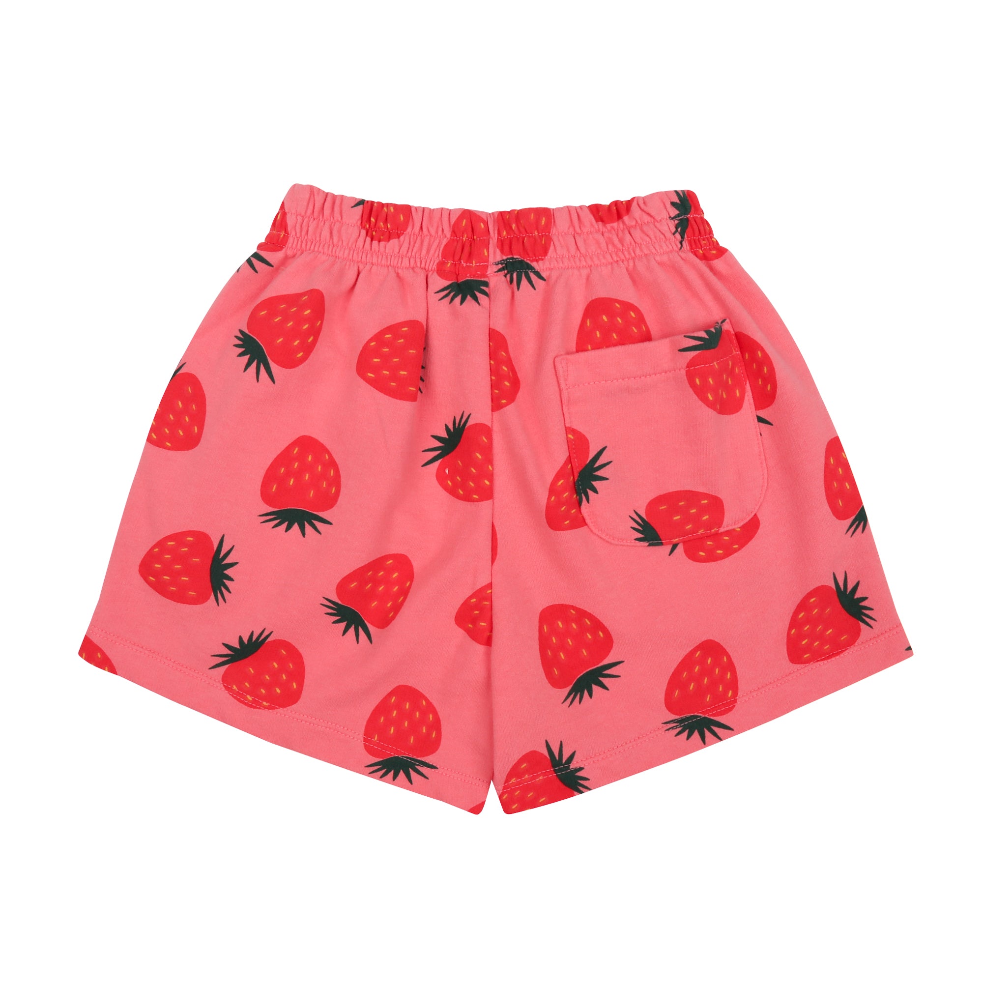 Boys & Girls Pink Printed Cotton Shorts