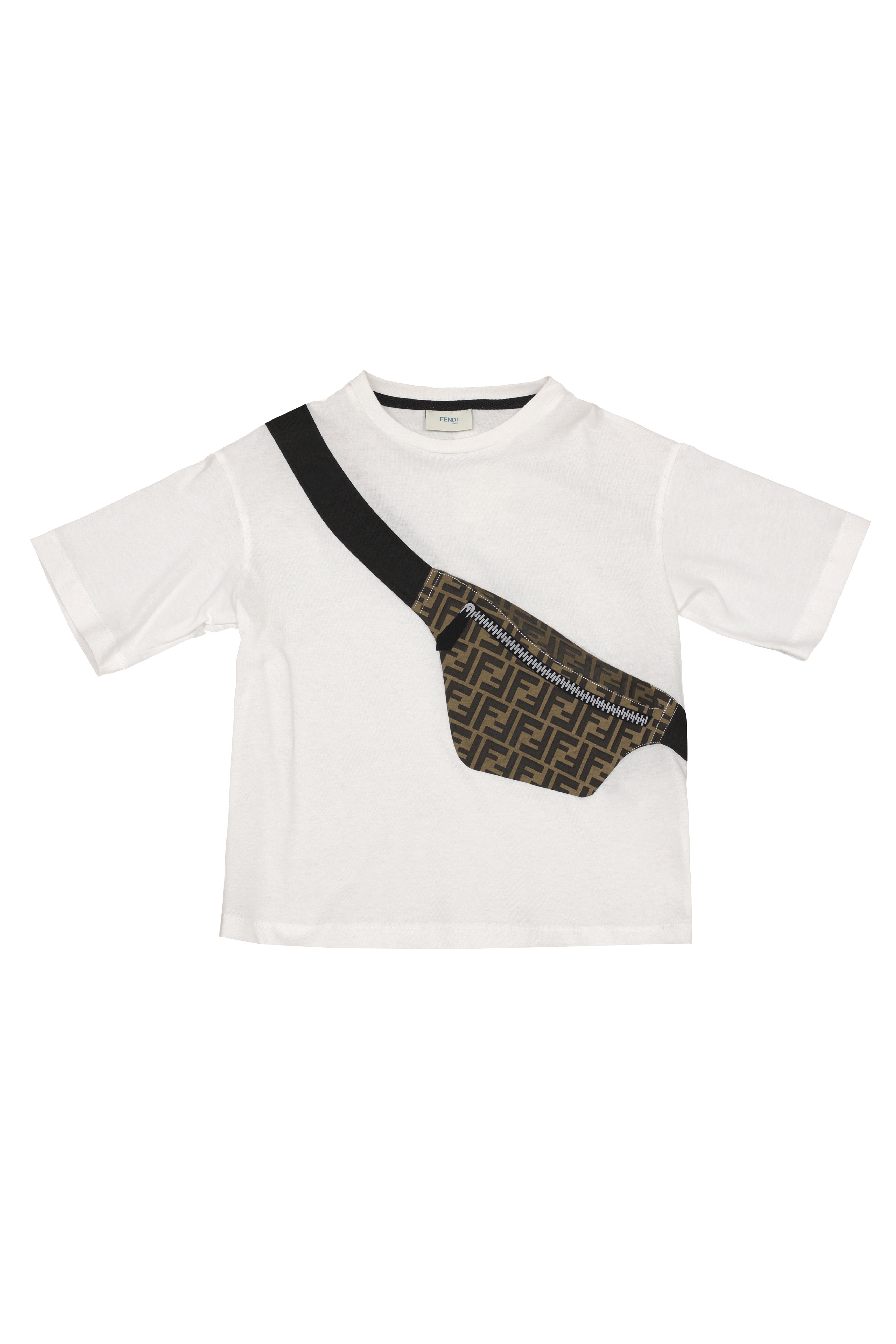 Boys White Cotton T-shirt