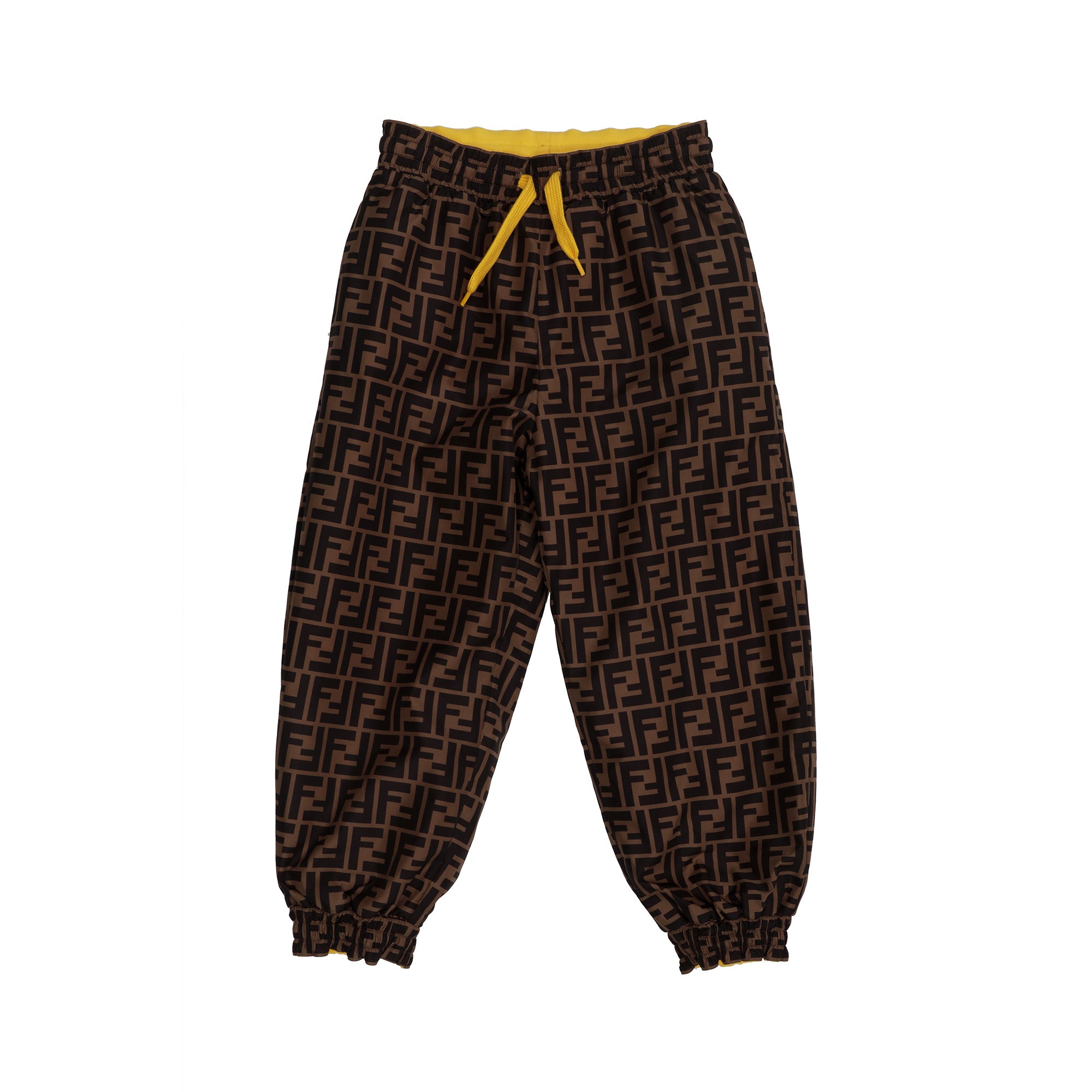 Boys & Girls Brown Logo Reversible Trousers