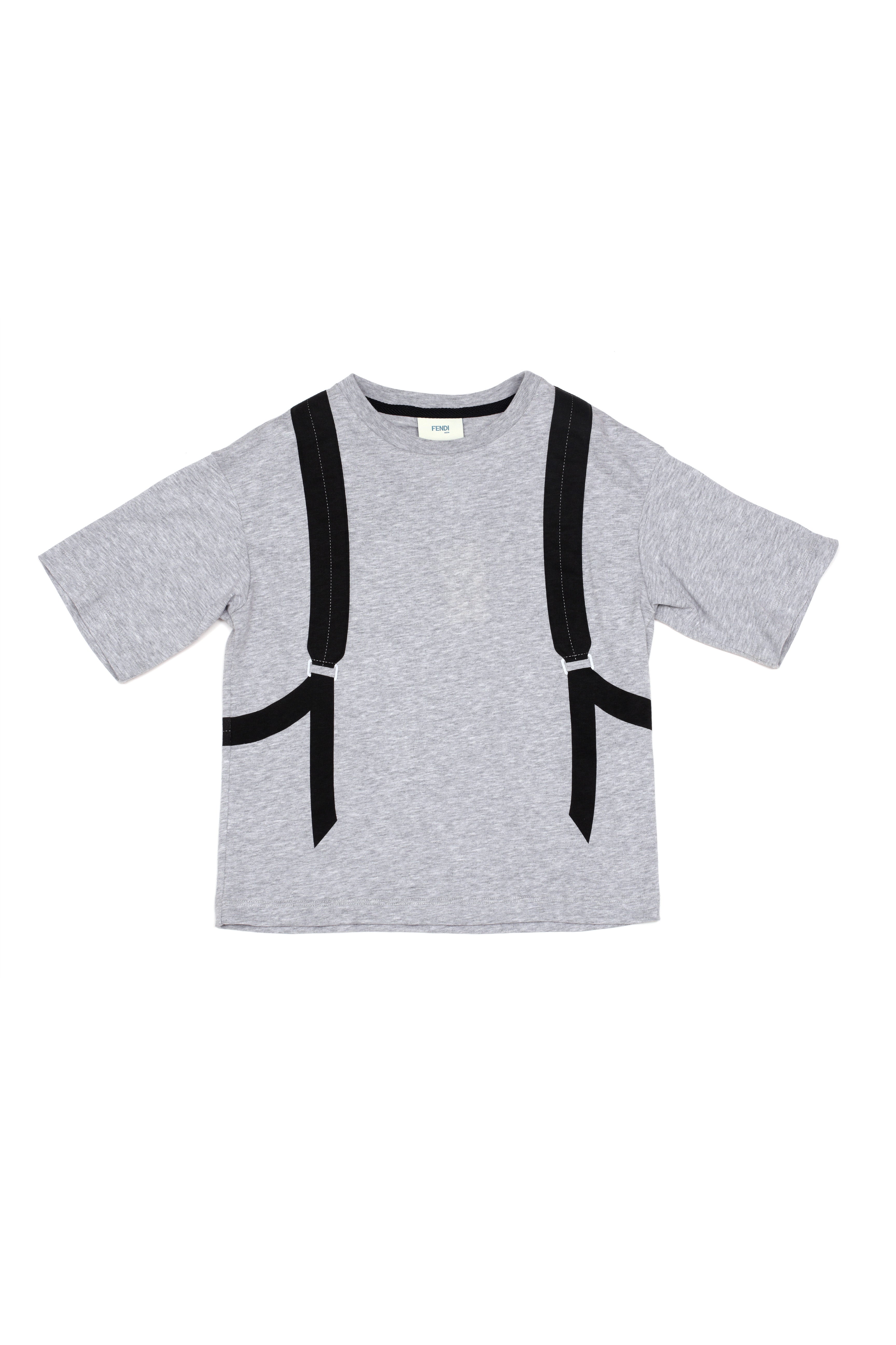 Boys Grey Cotton T-shirt