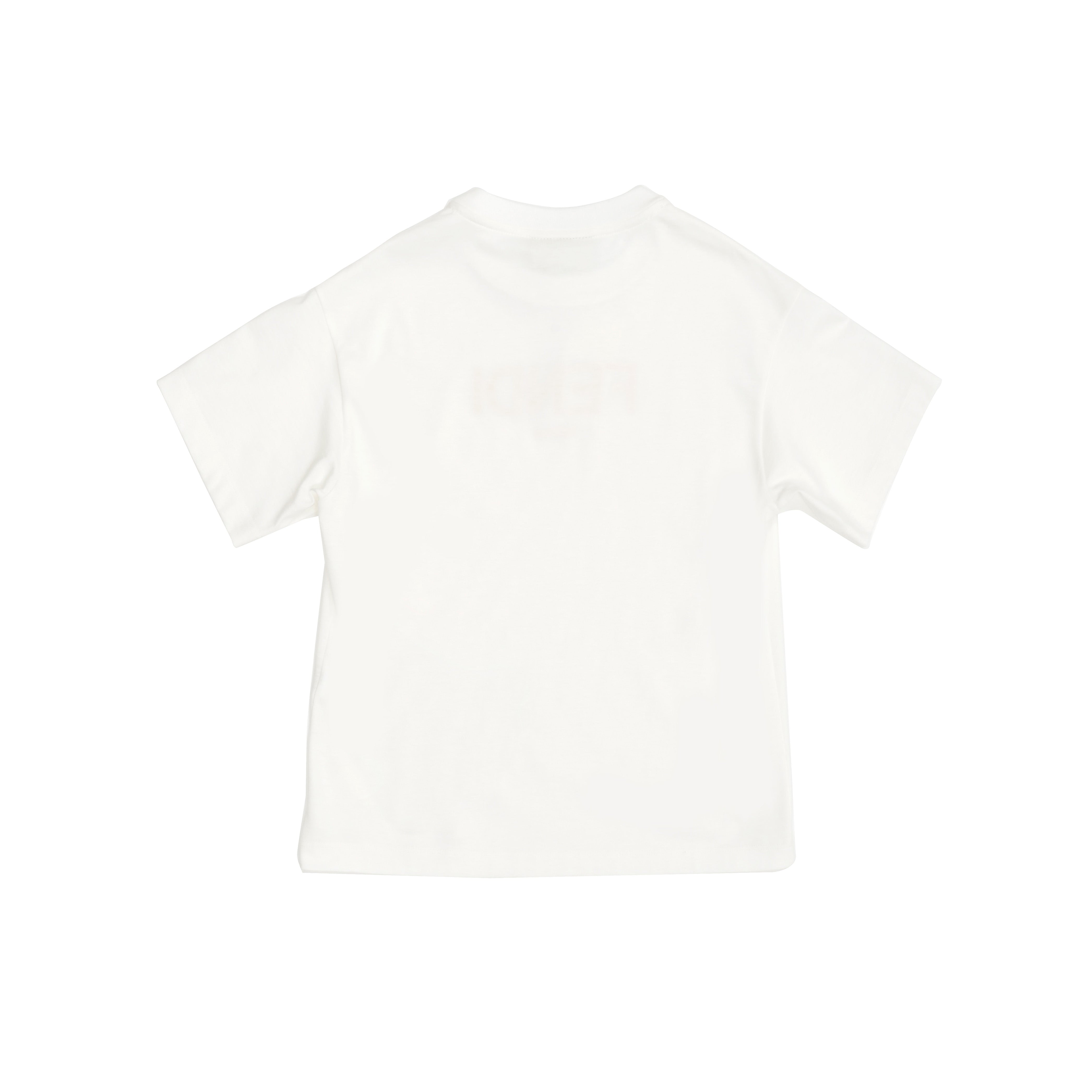 Boys & Girls White Logo Cotton T-Shirt