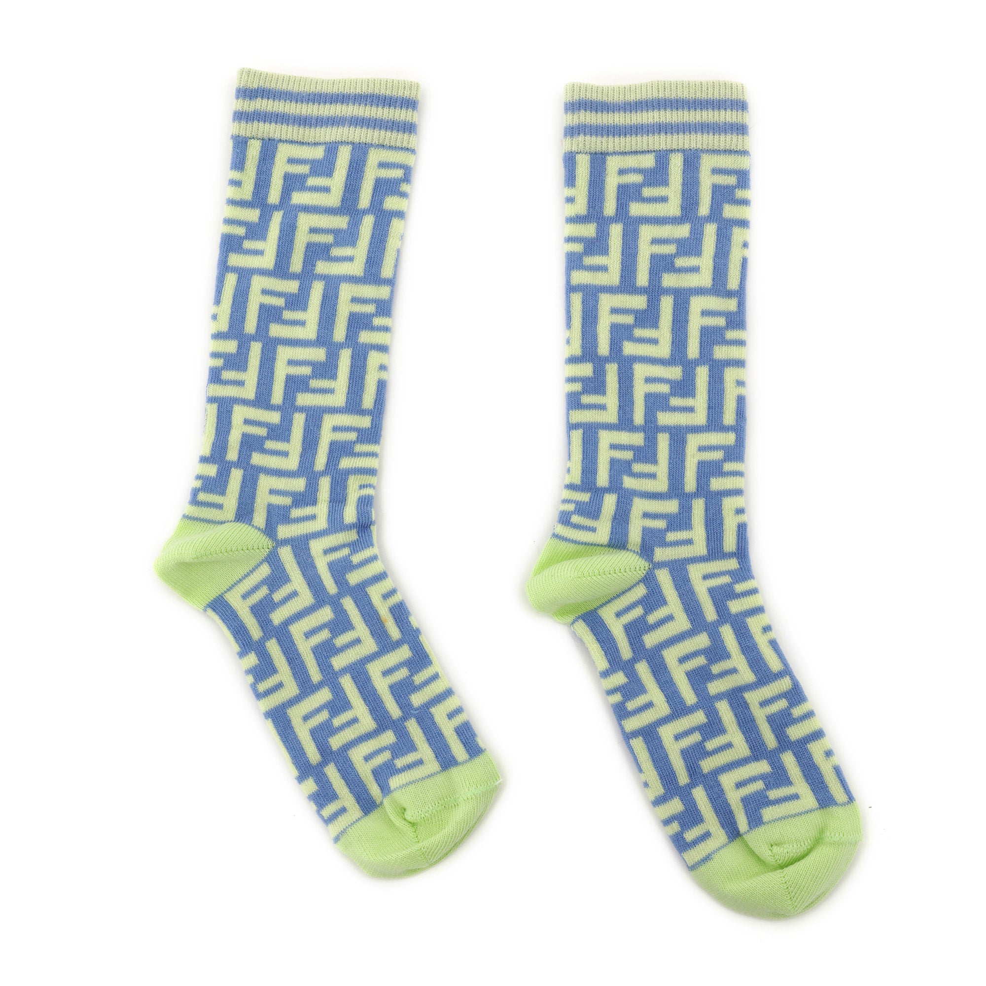 Boys & Girls Blue Logo Cotton Socks