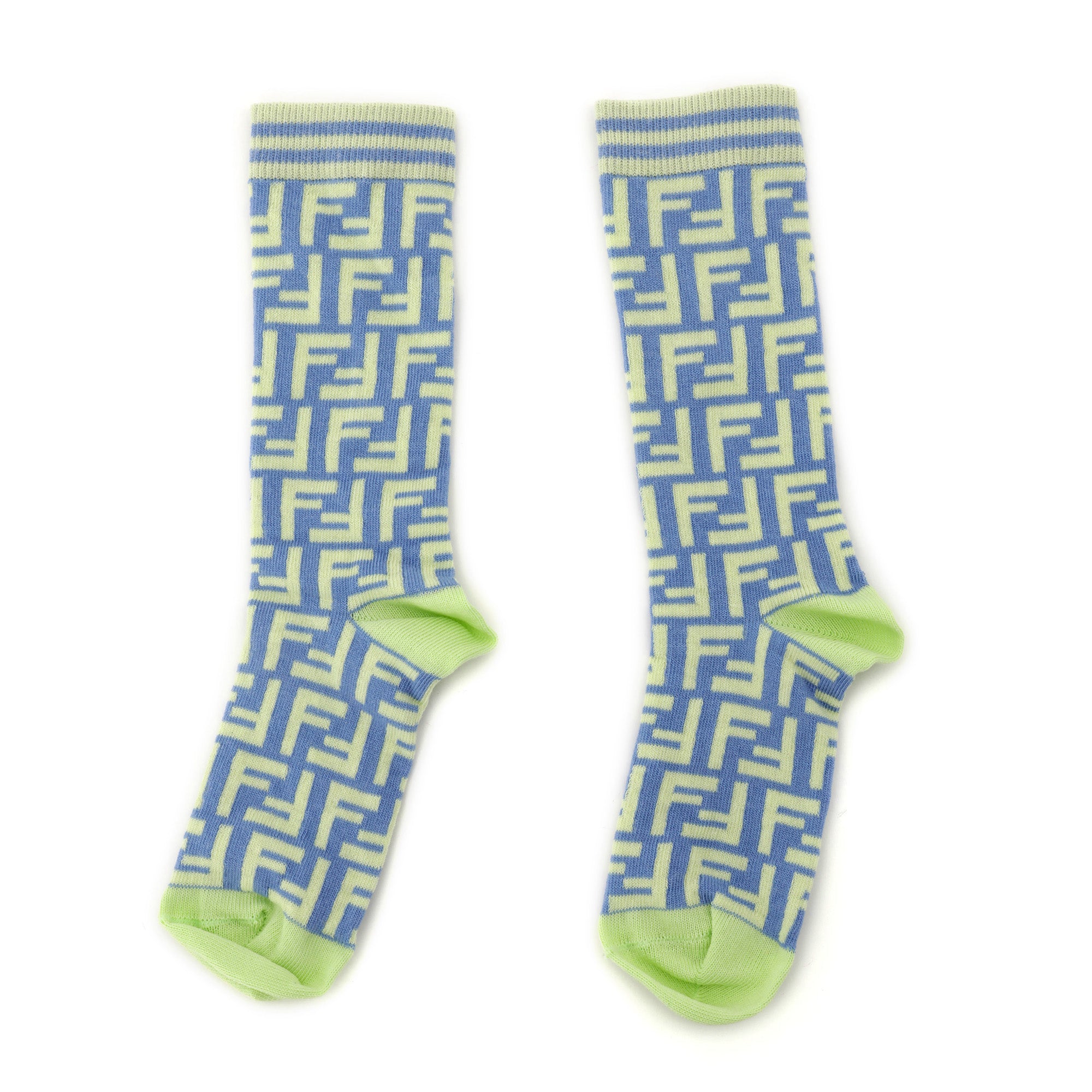 Boys & Girls Blue Logo Cotton Socks